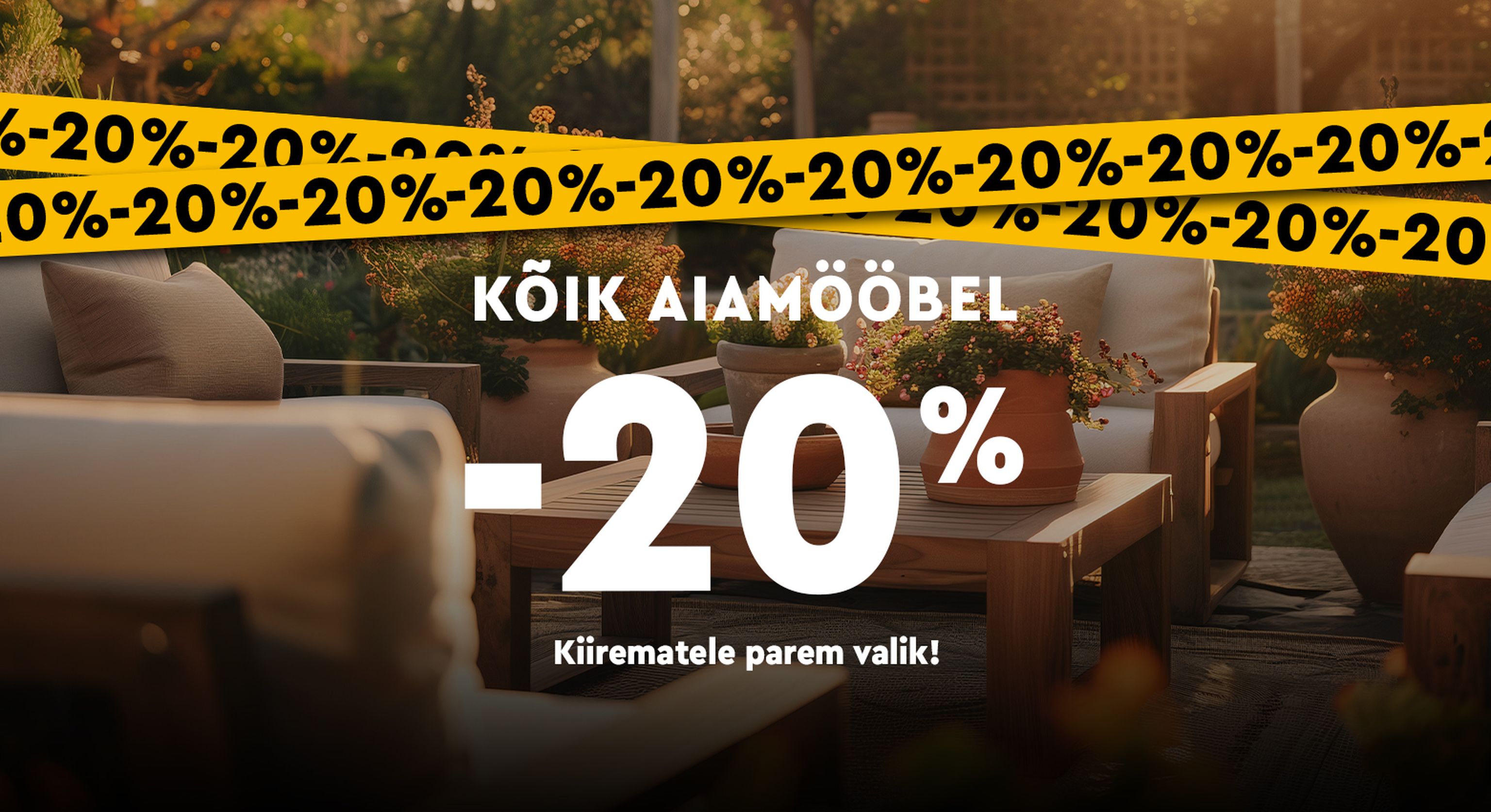 Kõik aiamööbel -20%