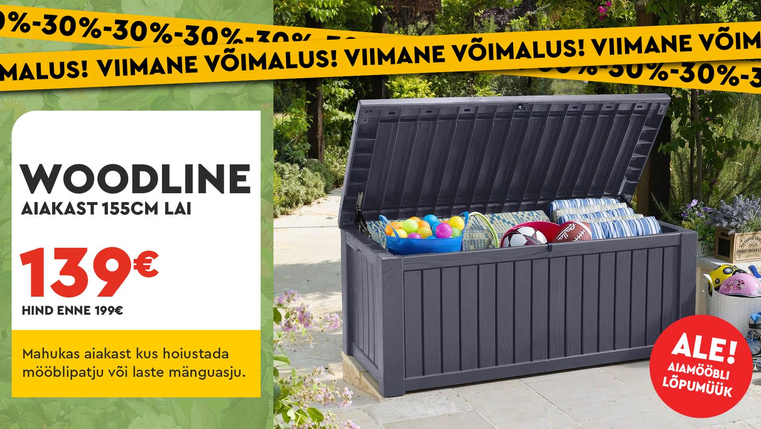 Woodline aiakast 139 € (hind enne 199 €)
