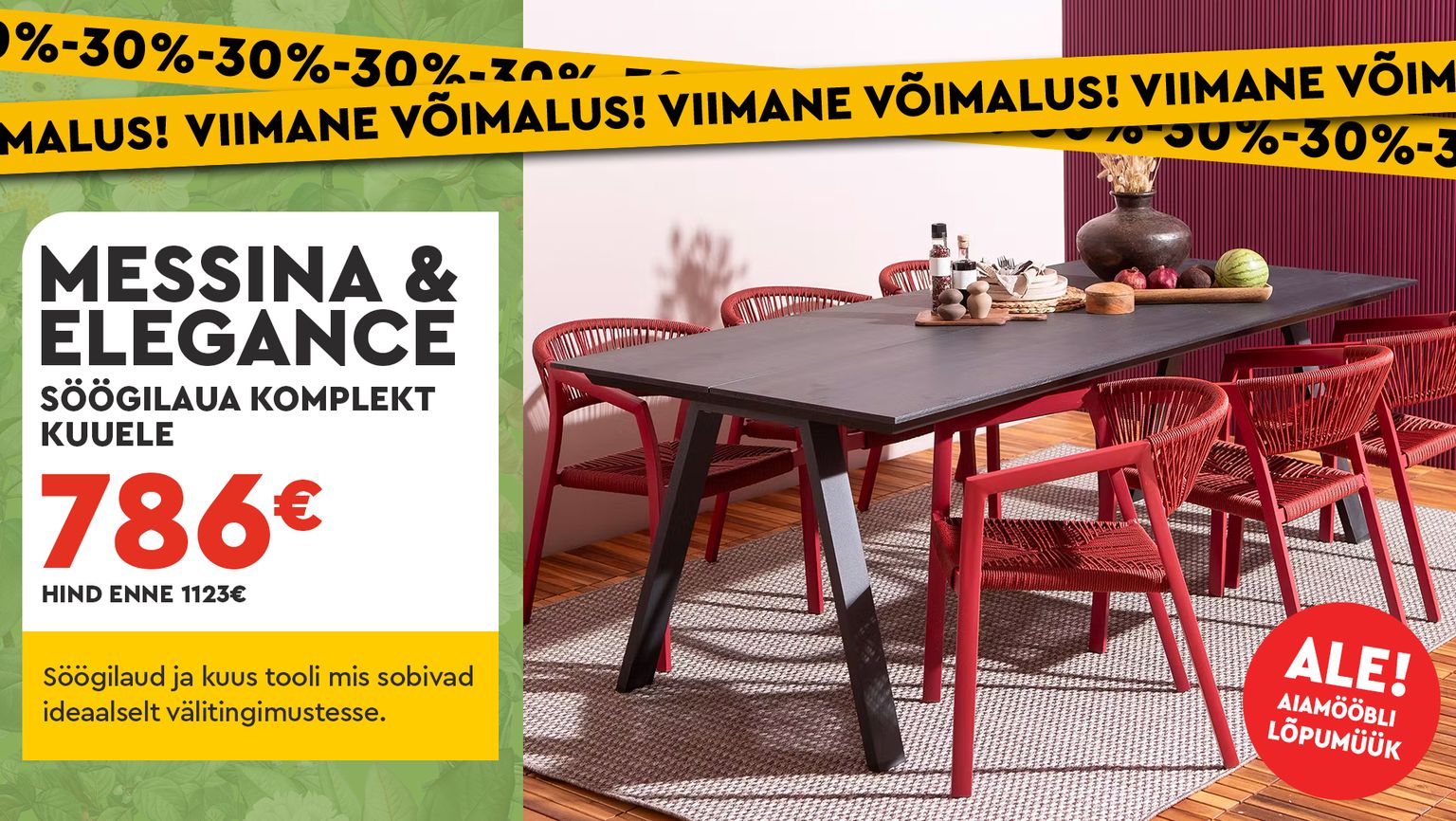Messina & Elegance 786 € (hind enne 1123 €)