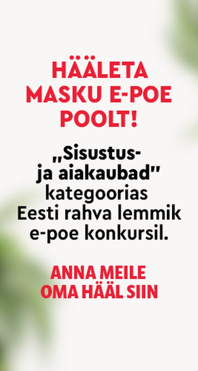 hääleta Masku e-poe poolt kampaaniabänner Eesti rahva lemmik sisustus- ja aiakaubad konkurss