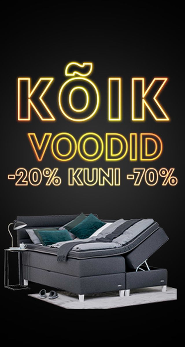 kõik voodid üldbanner -20% kuni -70% kampaania periood 21.11–30.11.25