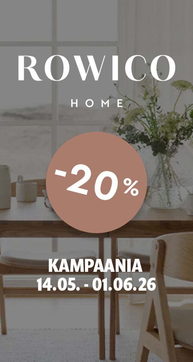 Rowico Home kampaaniabänner -20% kampaania 14.05.-01.06.2026