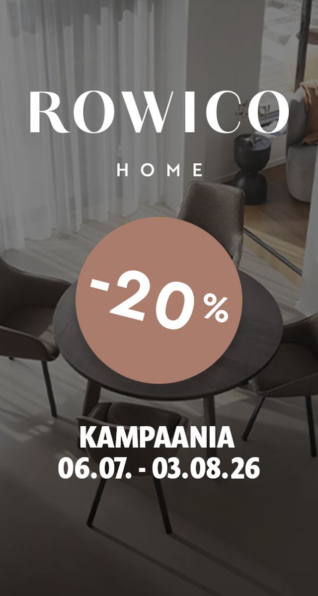 rowico Home kampaaniabänner mööblikollektsioon Rowico Home kampaania 06.07.–03.08.2026 -20%