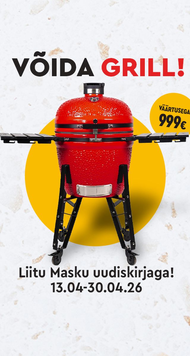 Blackstone XL grill aiagrill punane must Masku uudiskirja loos väärtusega 999 €