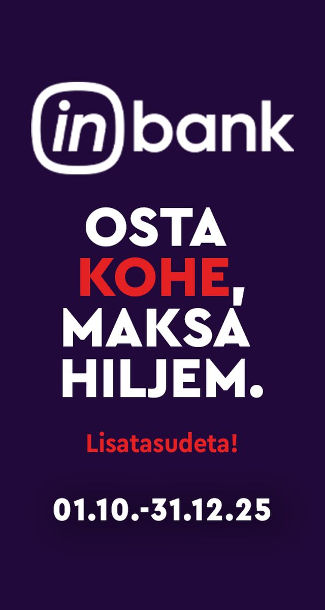 inbank kampaania - osta kohe maksa hiljem lisatasudeta 01.10-31.12.25