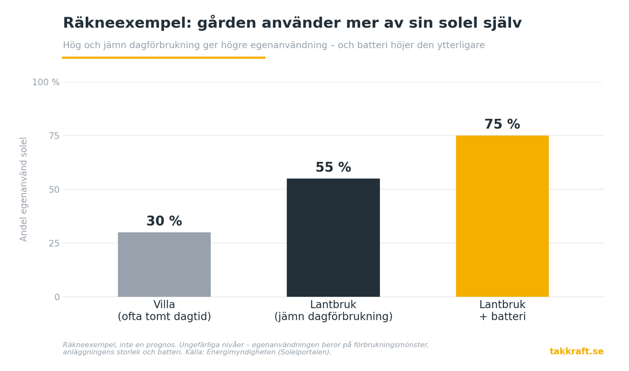 Solceller för lantbruk – stora tak, stor potential