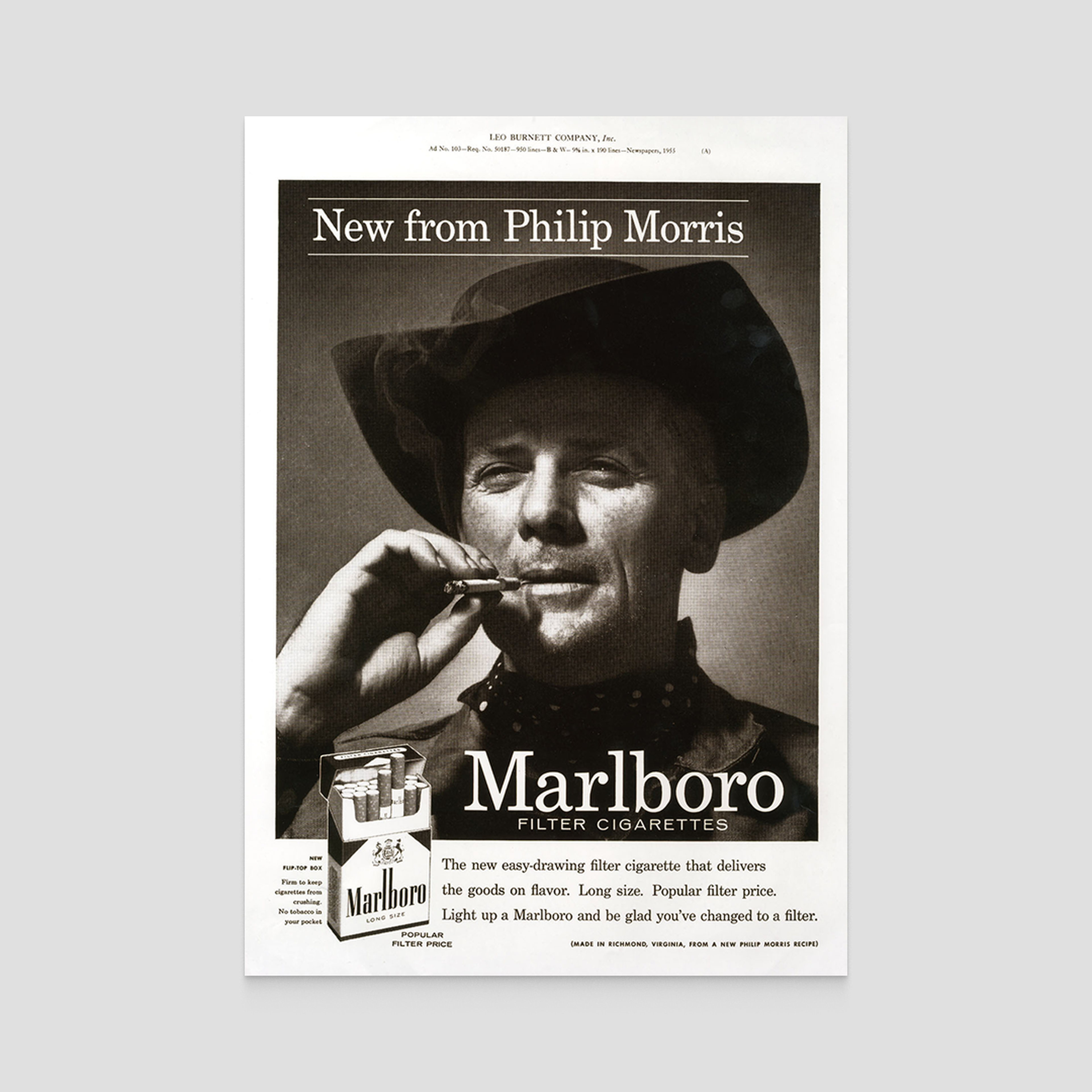 The Sheriff campaign that introduced the Marlboro Man