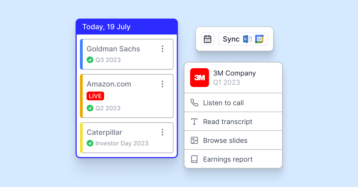 Quartr Earnings Calendar: Customized With Seamless Sync