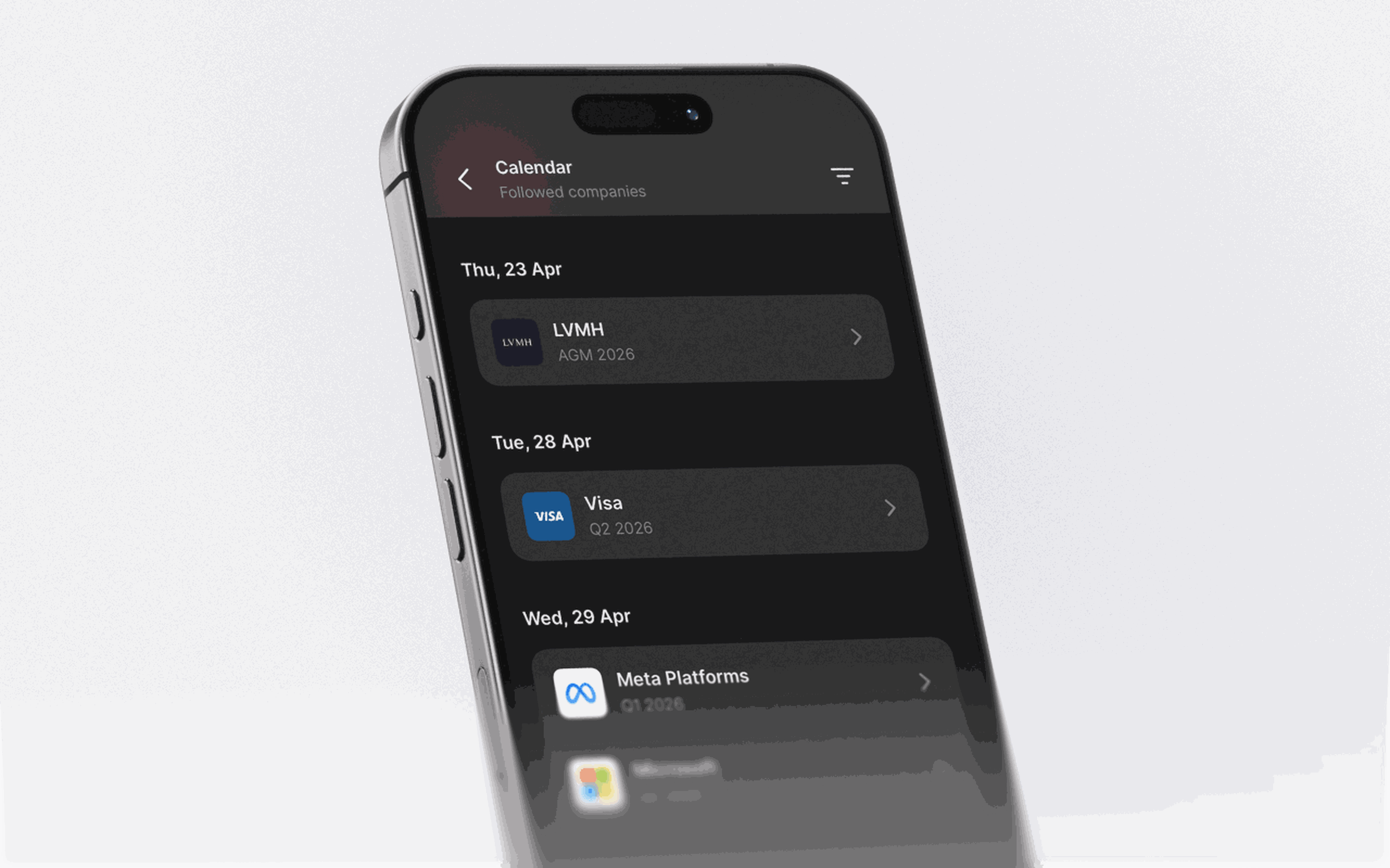 Feature Asset Phone Calendar