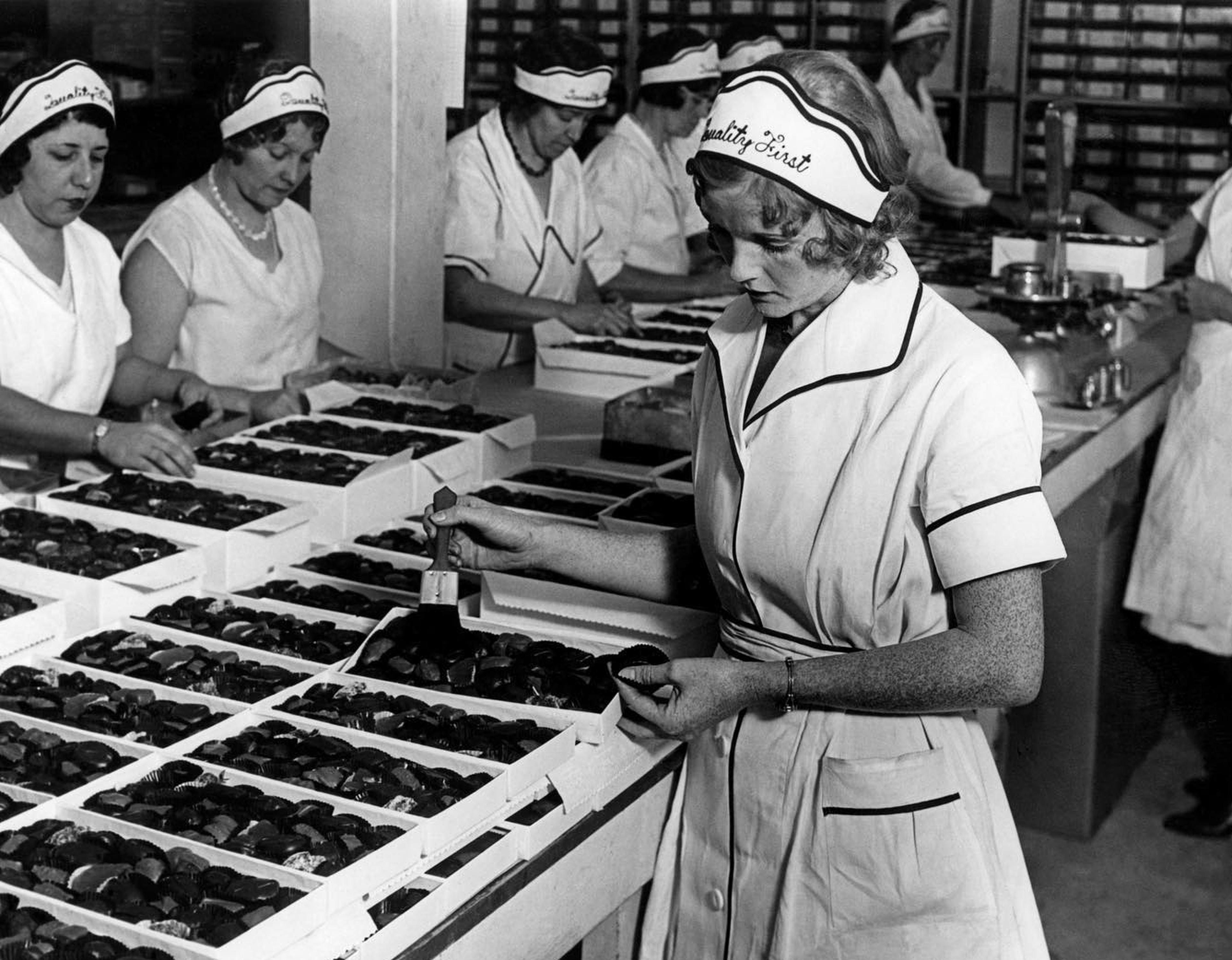 A Historic Photo of See's Candies Quality Control