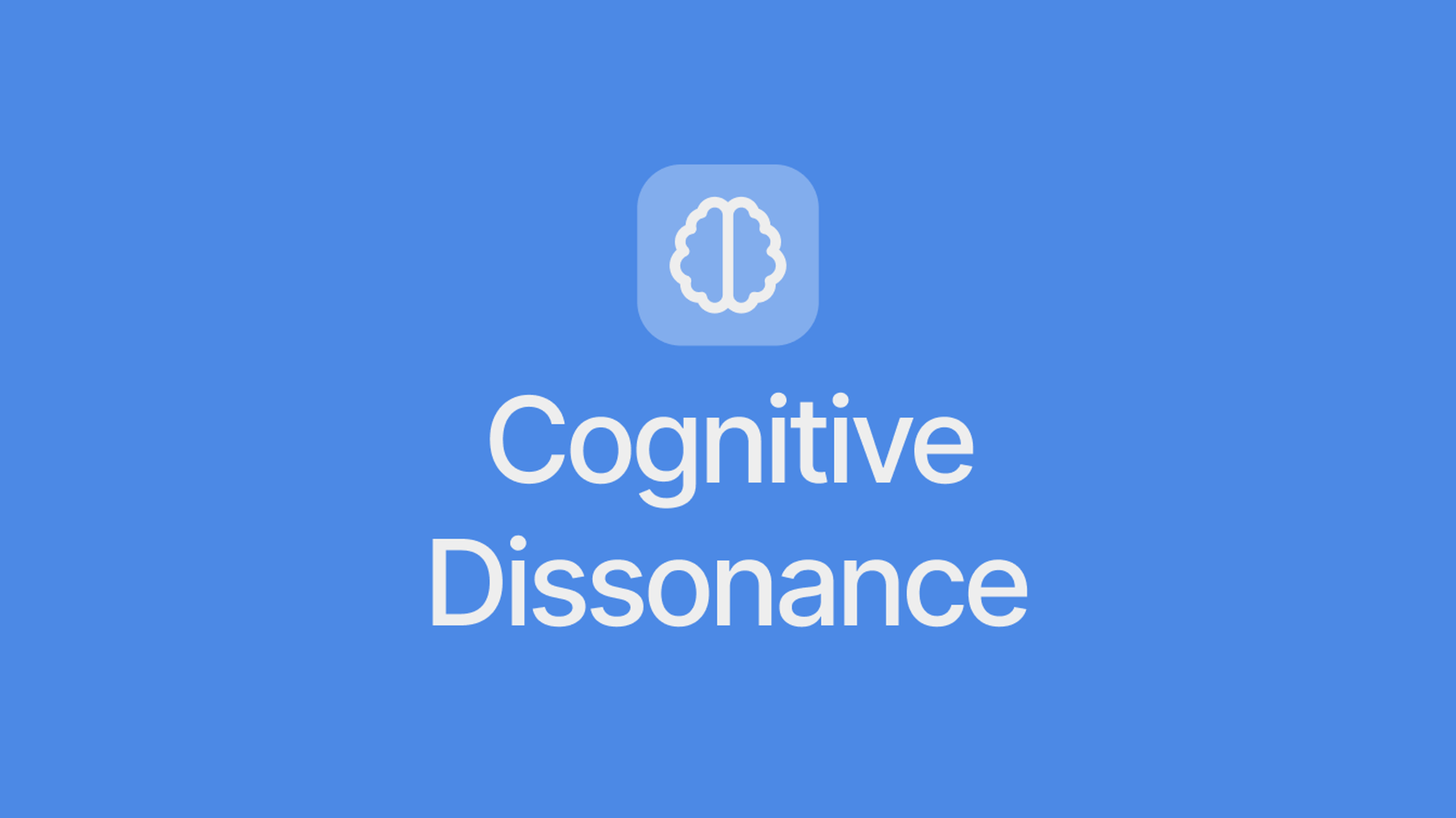 Cognitive Dissonance