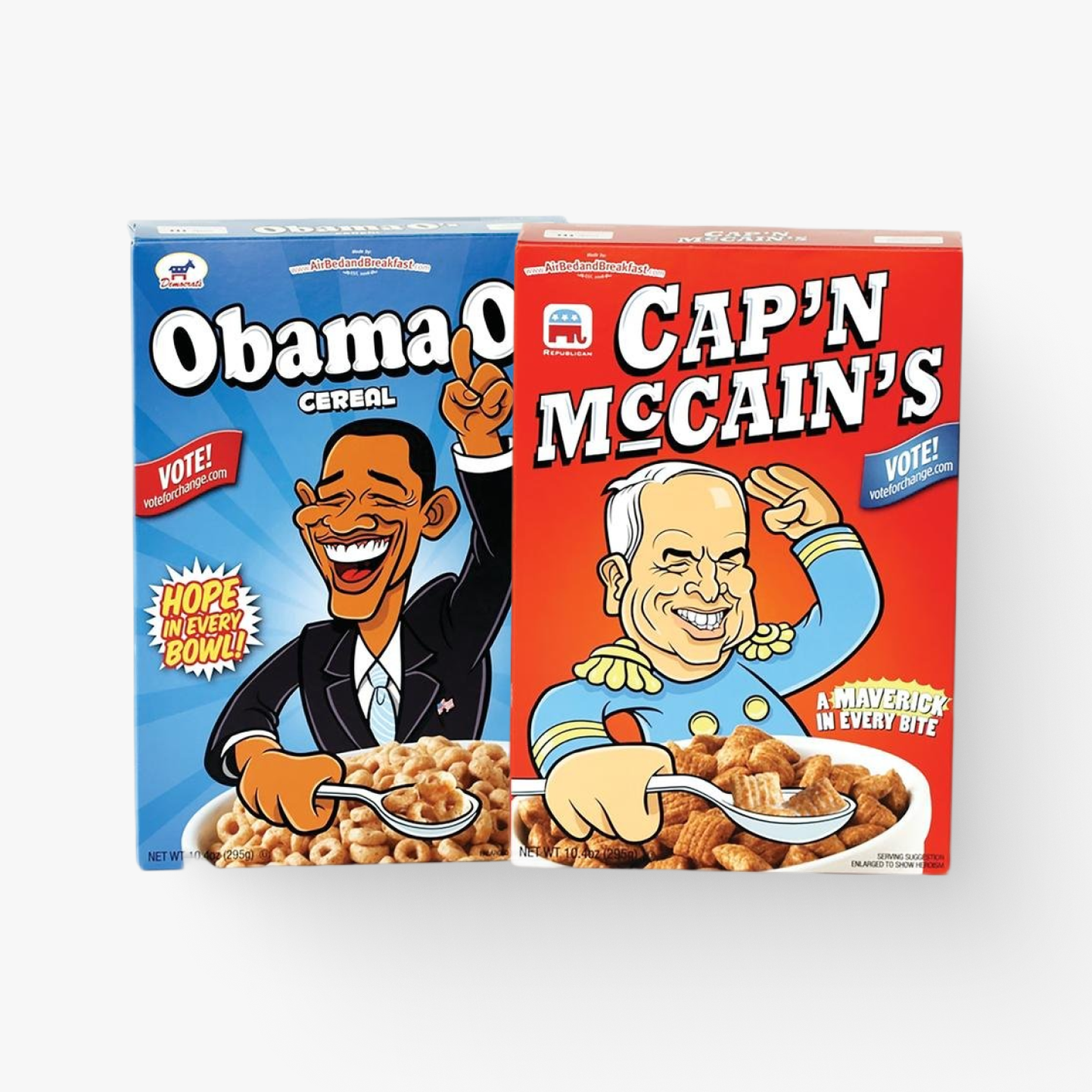 The iconic cereal Obama O's and Cap'n McCains that saved Airbnb during the early days