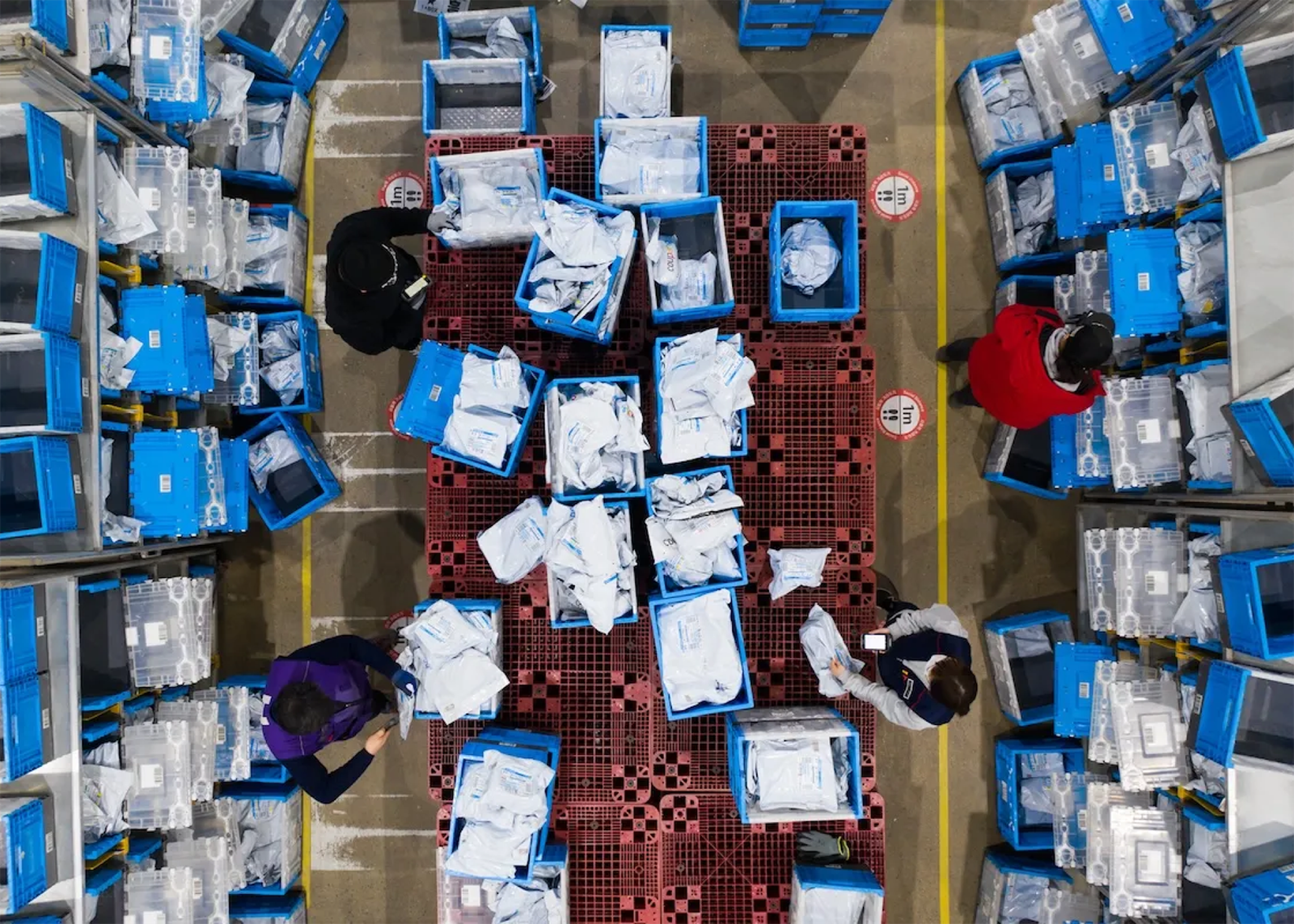A Coupang fulfillment center in South Korea