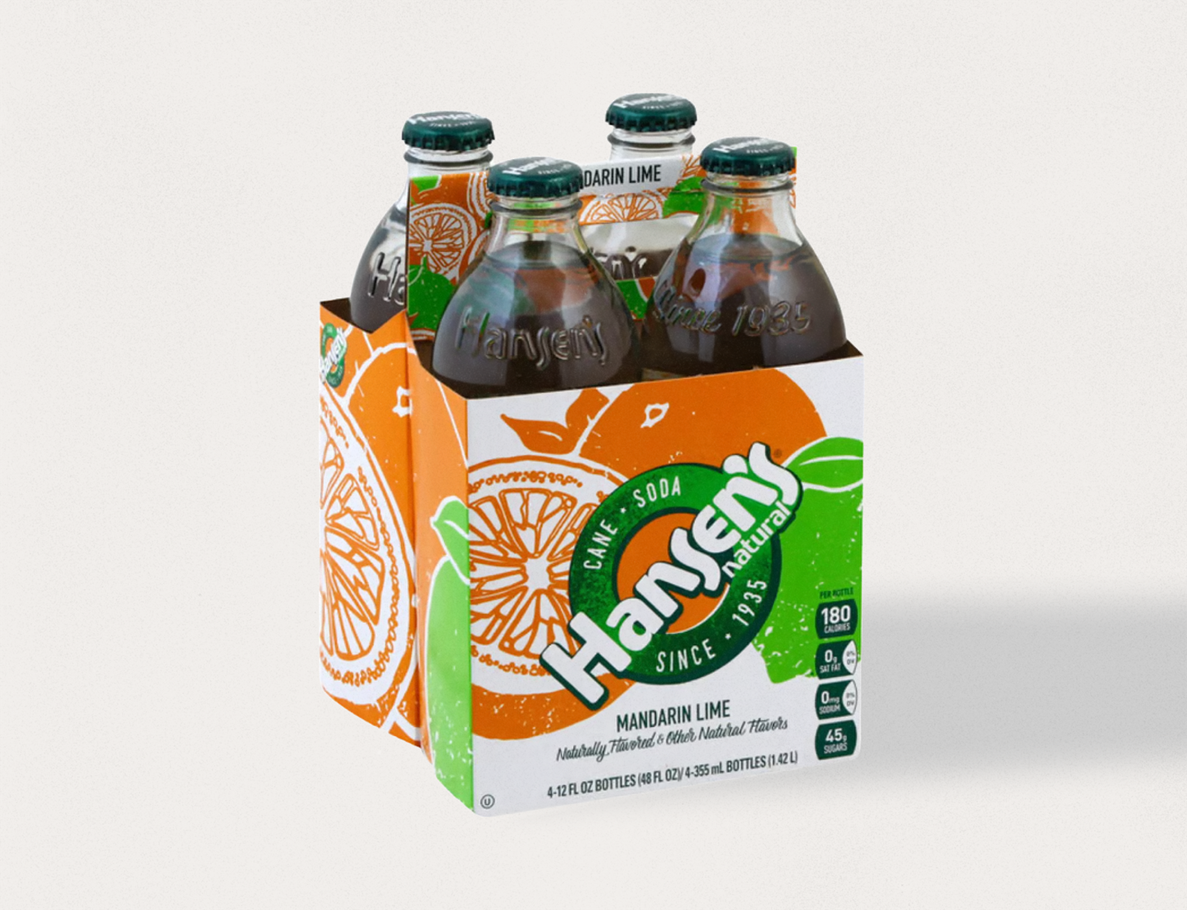 4 bottles of the classic beverage Hansens
