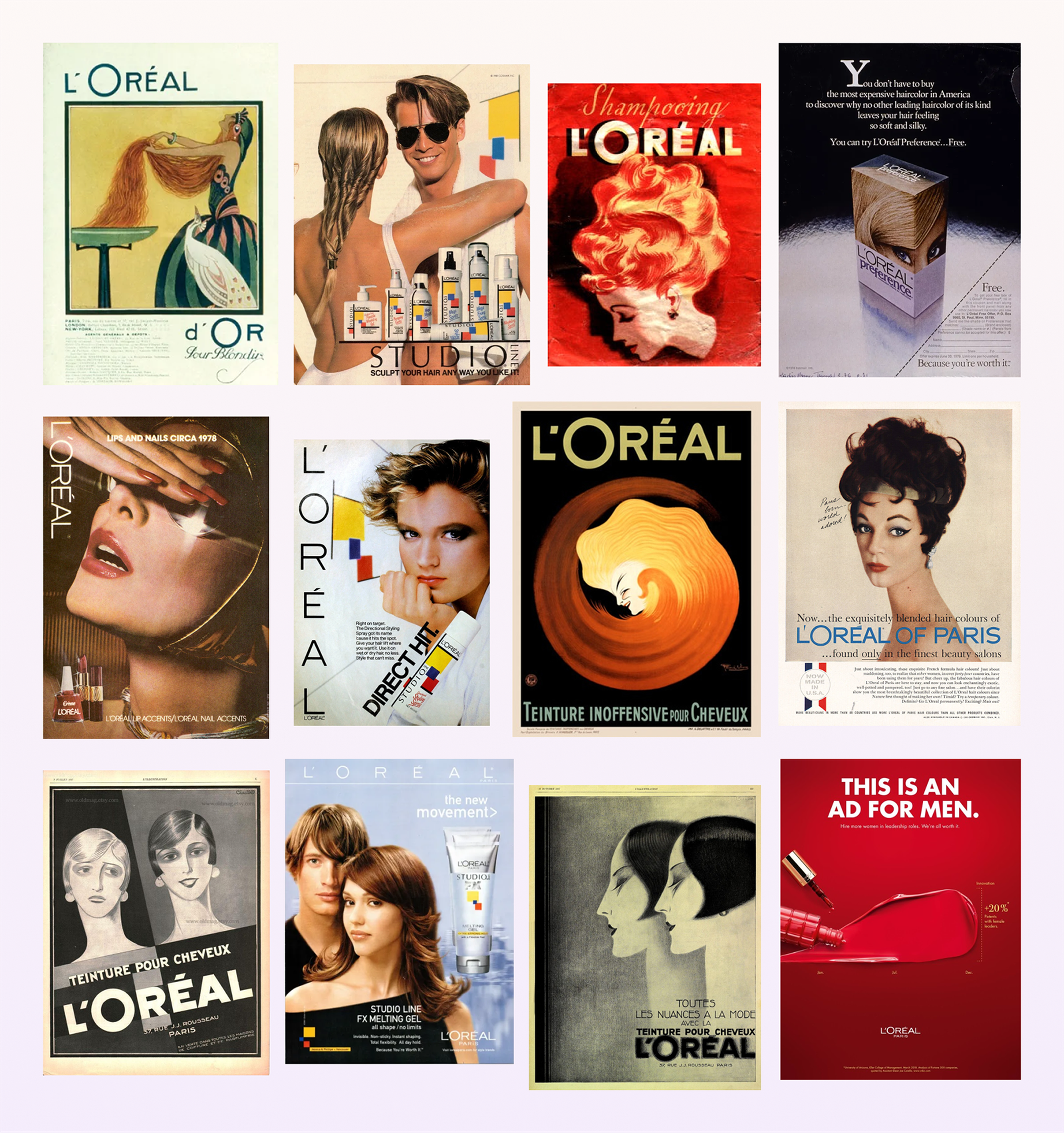 L’Oréal Paris: Ads throughout the years