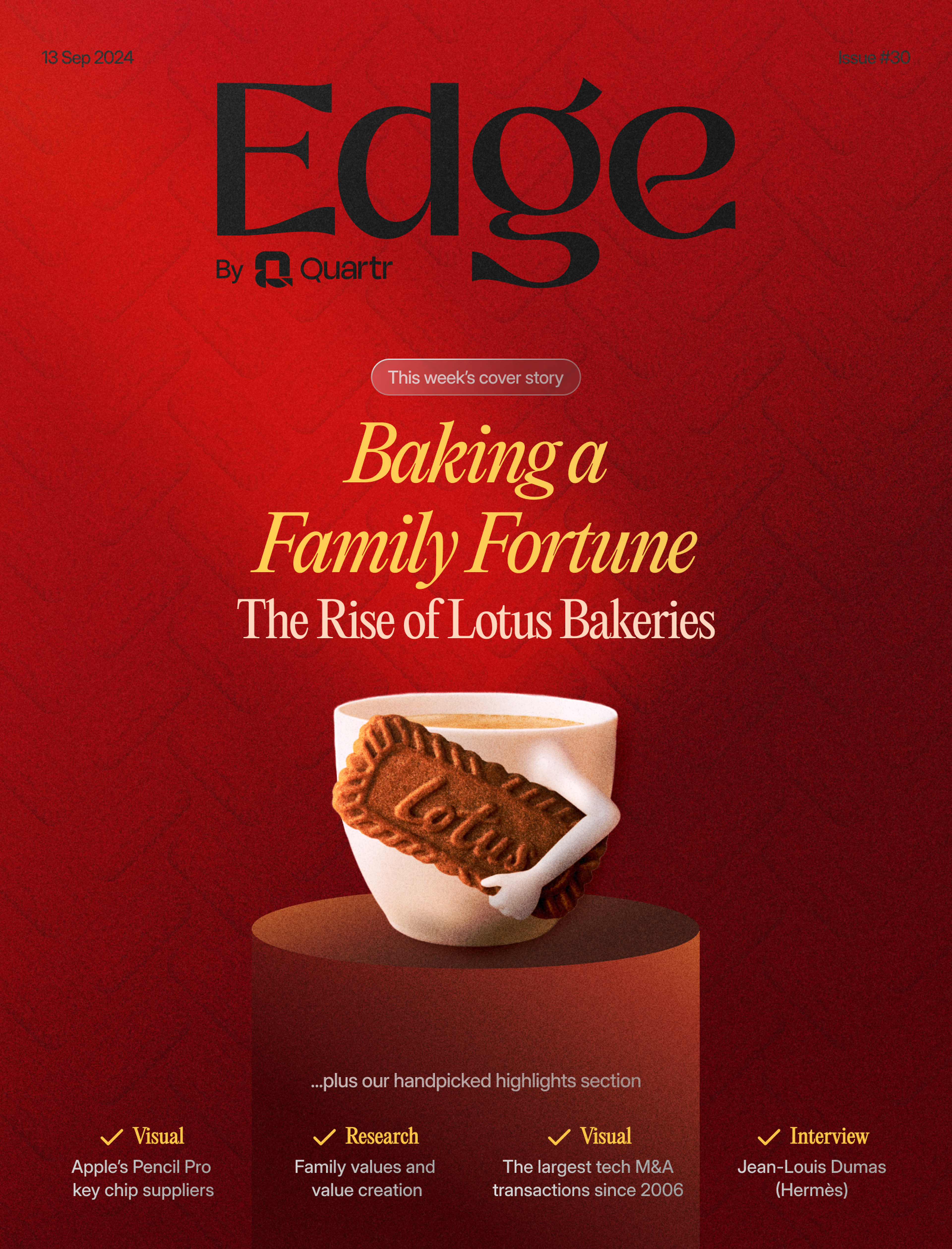 Edge #30: Cover featuring the rise of Lotus Bakeries