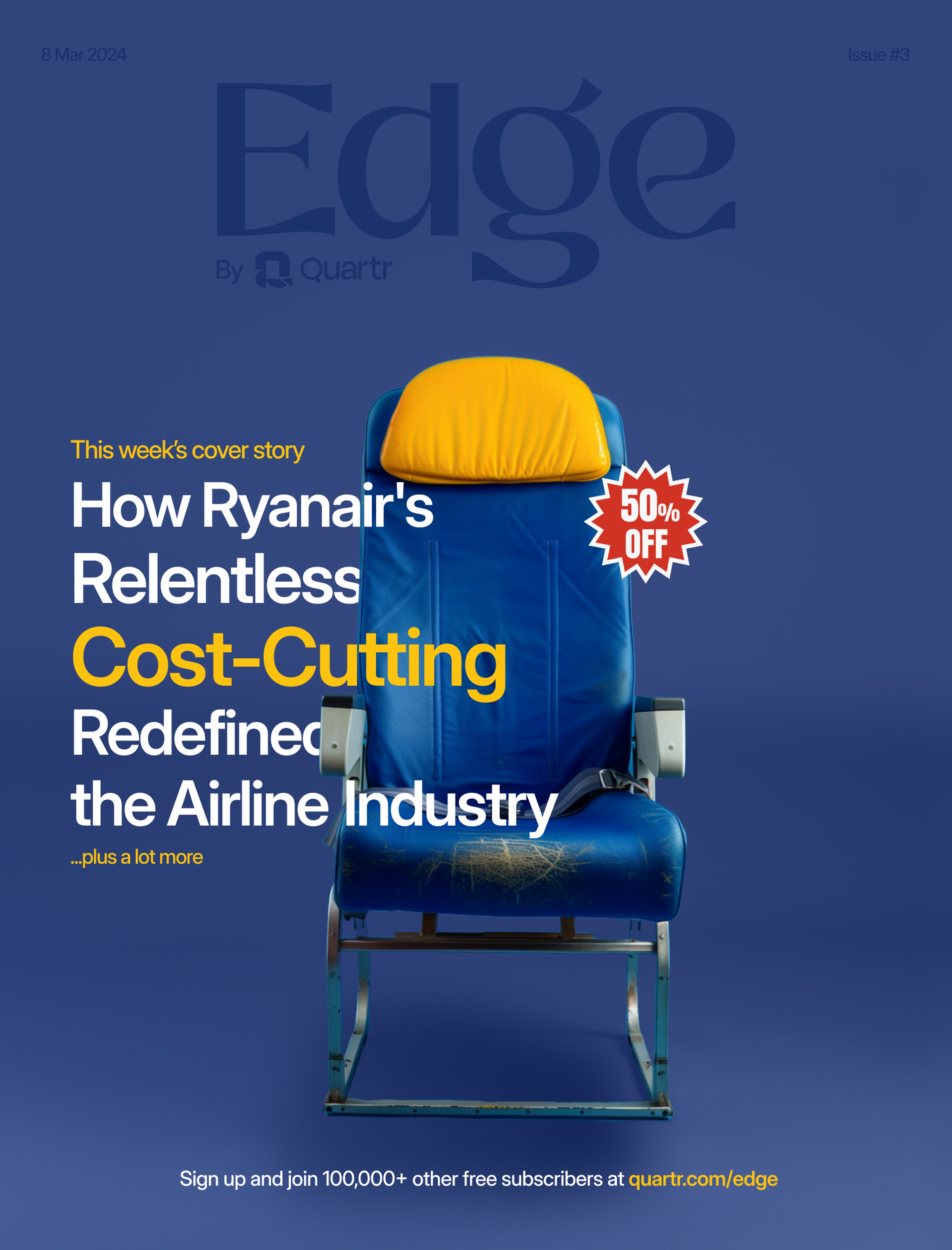 Cover to Edge Issue #3:  How Ryanair's Relentless Cost-Cutting Redefined the Airline Industry