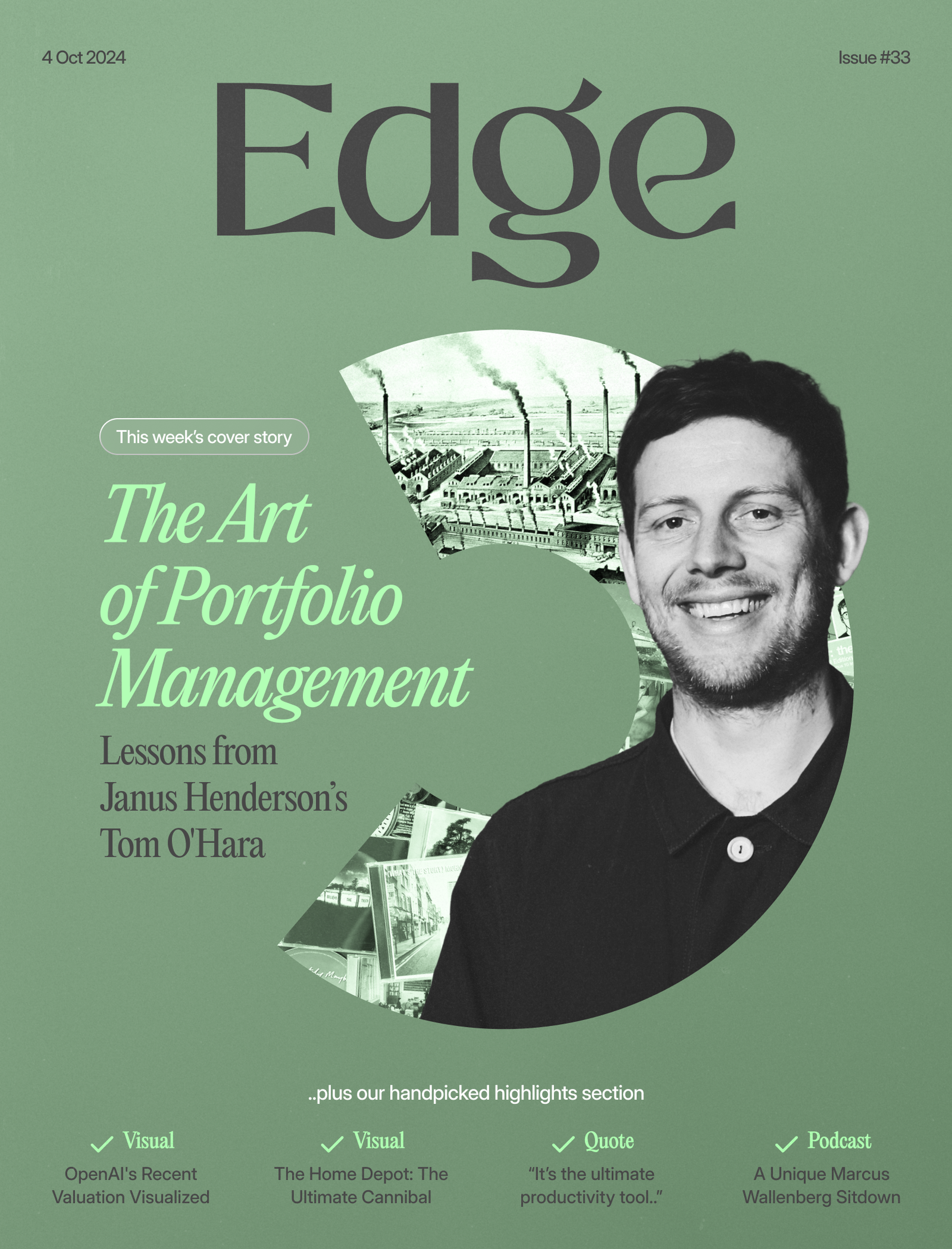 Edge #33 Cover Photo. Lessons from Janus Henderson's Portfolio Manager, Tom O'Hara