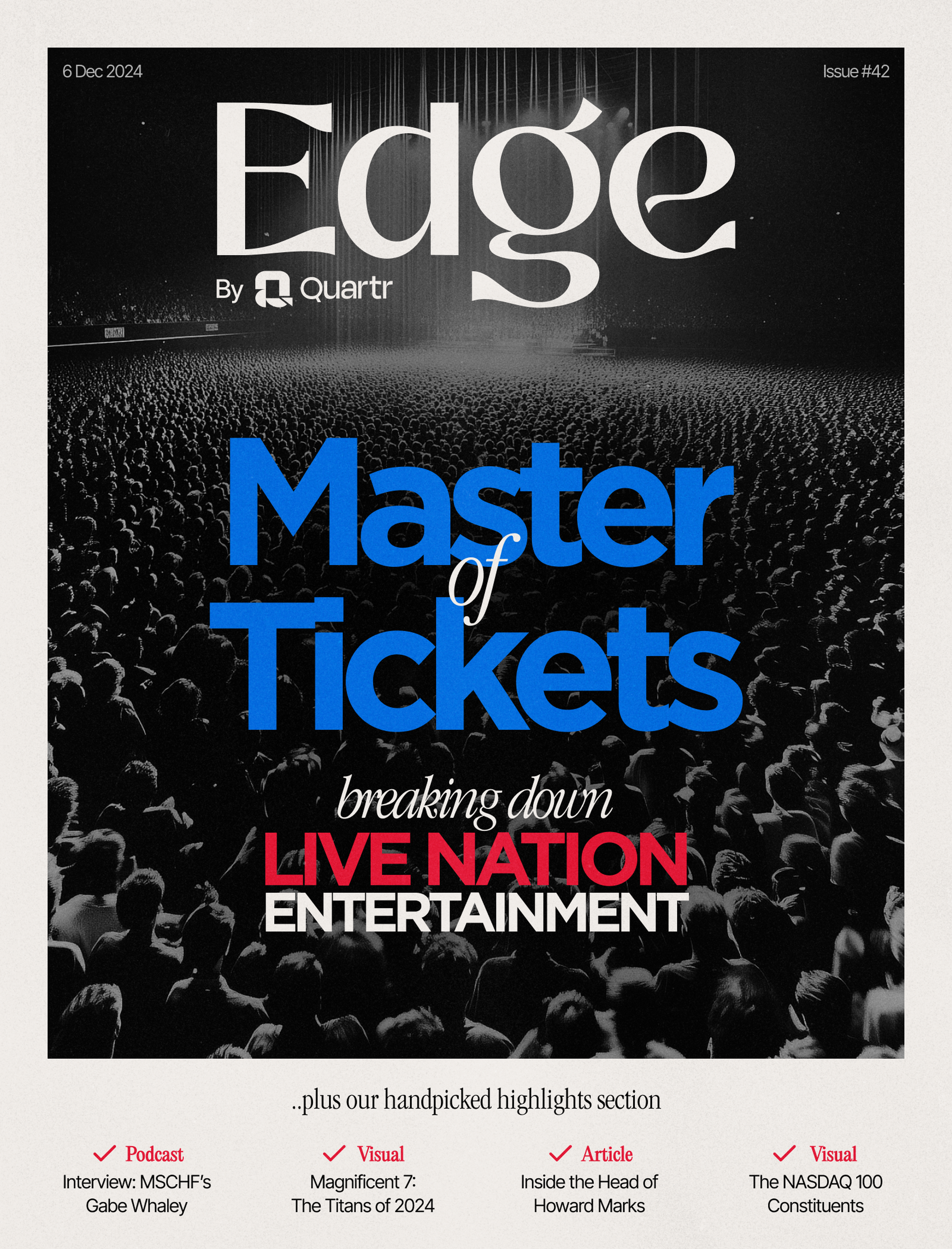 Edge Issue #42: Cover photo featuring Live Nation