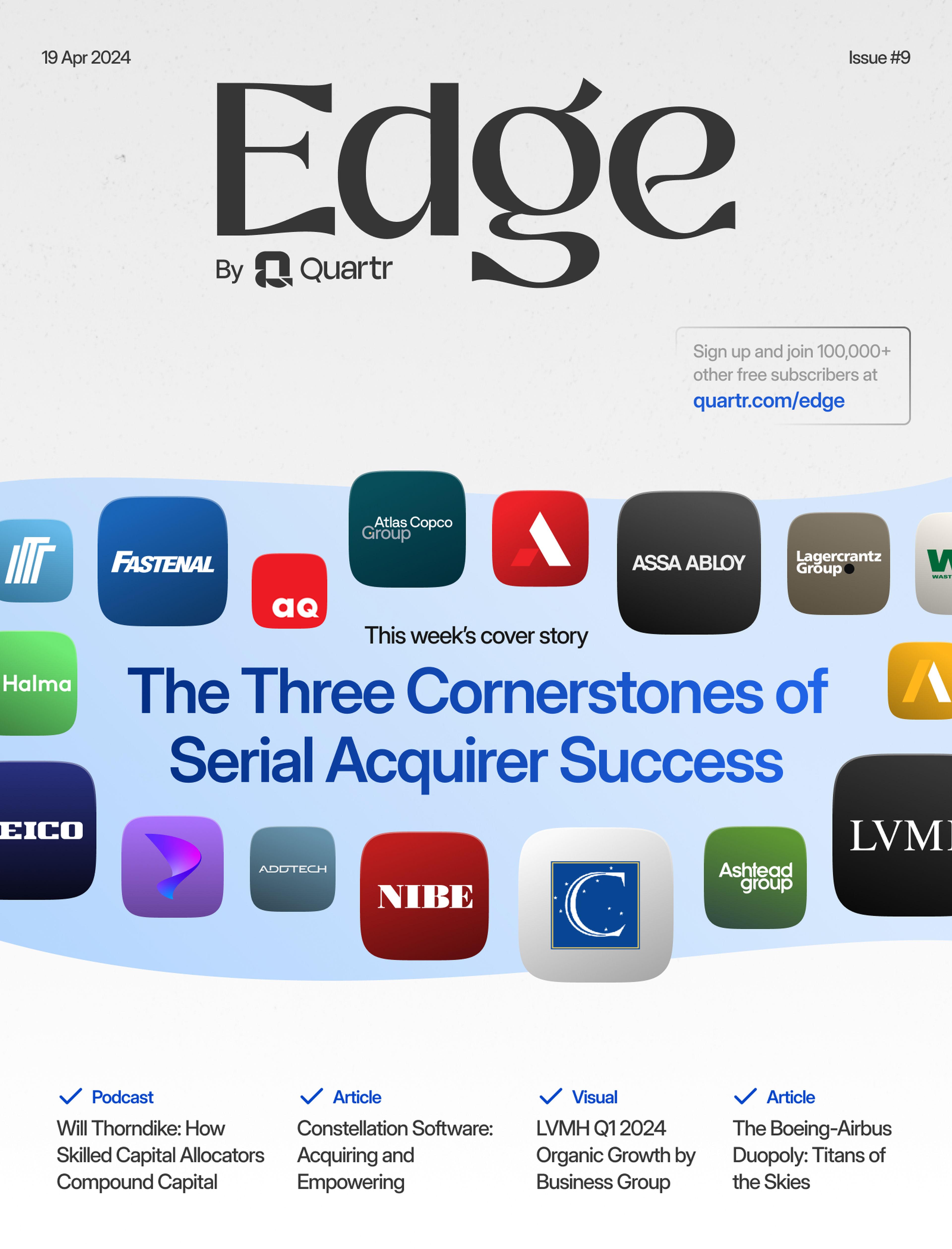 Edge #9 - The Three Cornerstones of Serial Acquirer Success