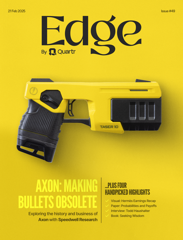 Edge Cover of issue #49: Axon – Making Bullets Obsolete