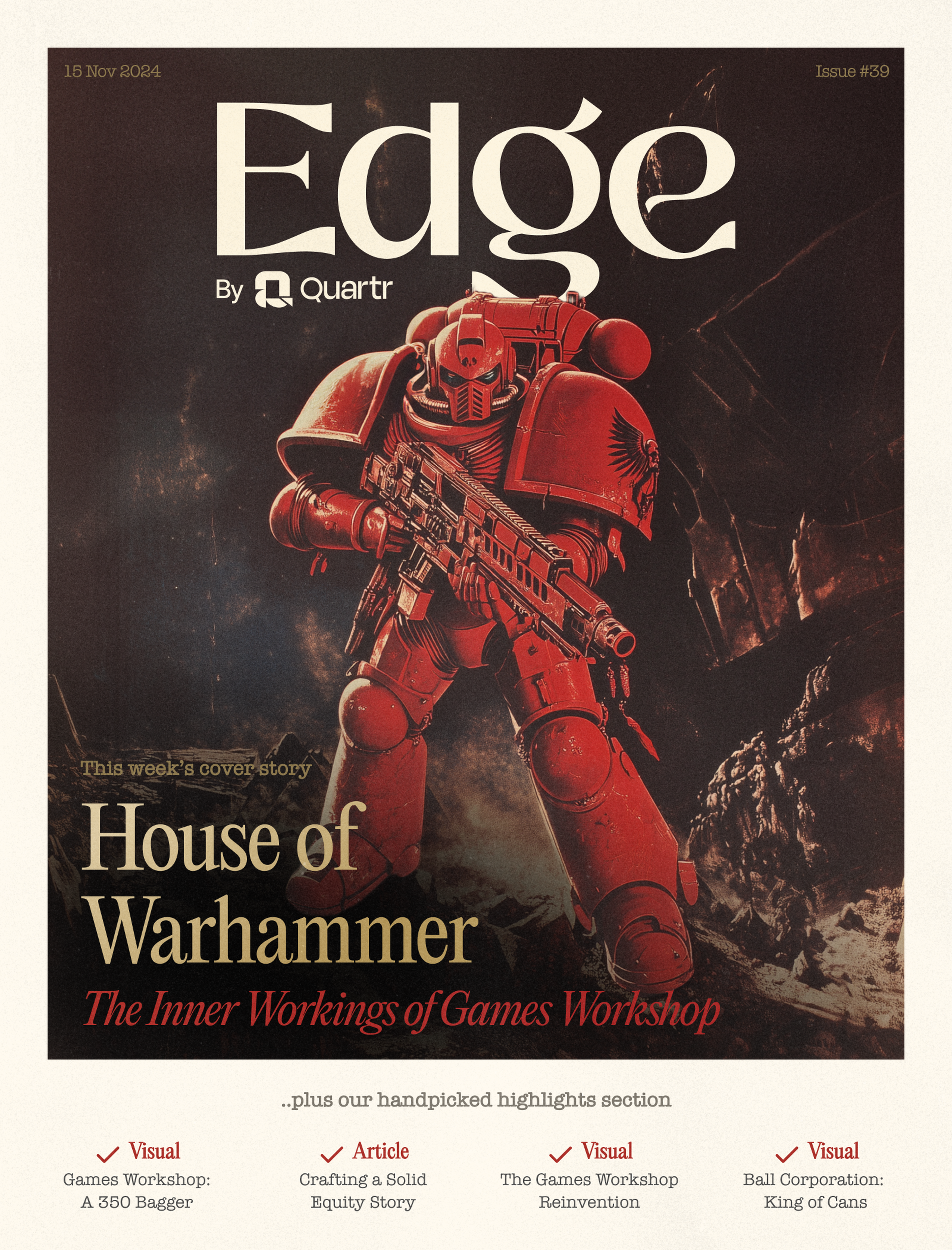 Edge #39 Cover Photo: Games Workshop