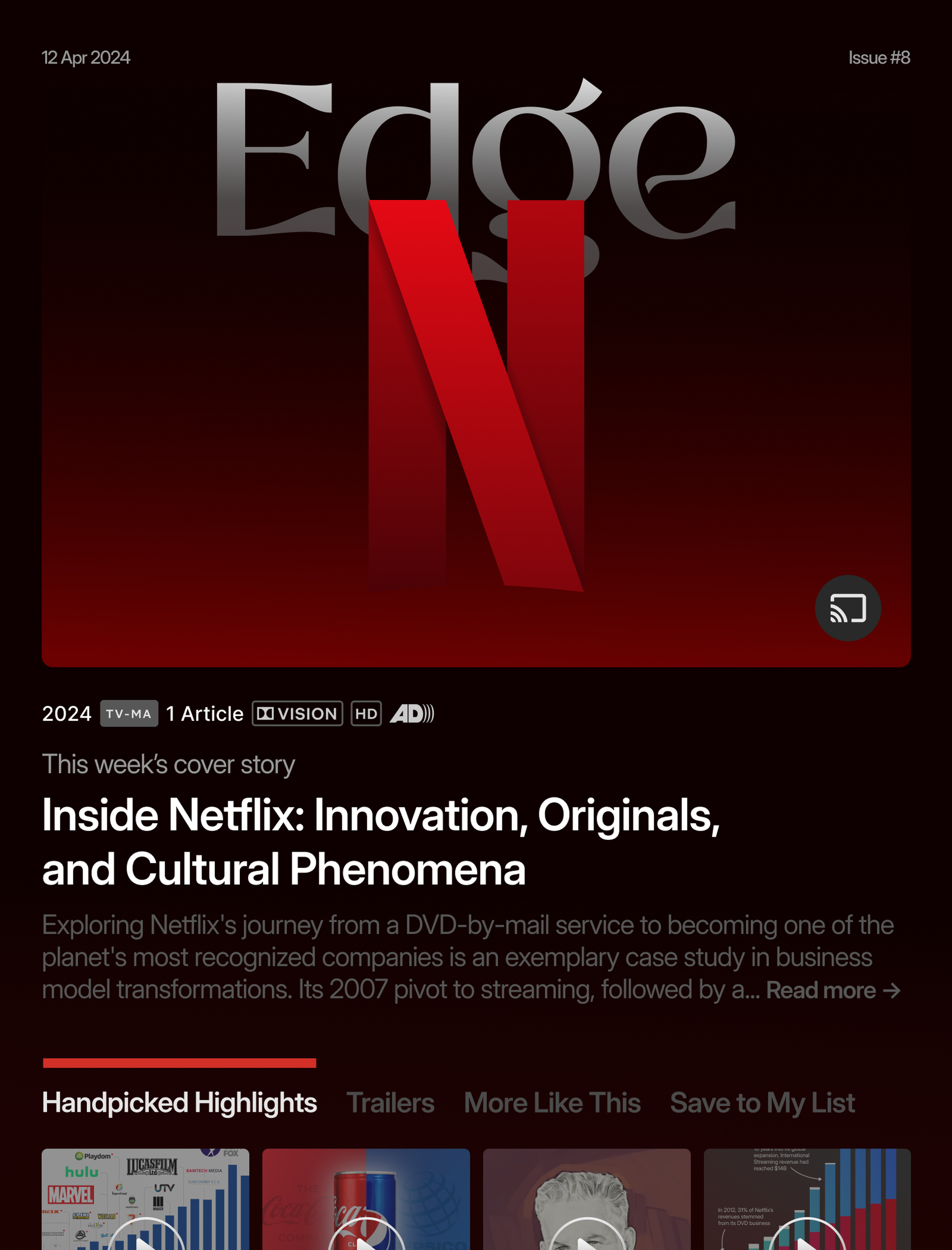 Edge #8 - Inside Netflix: Innovation, Originals, and Cultural Phenomena