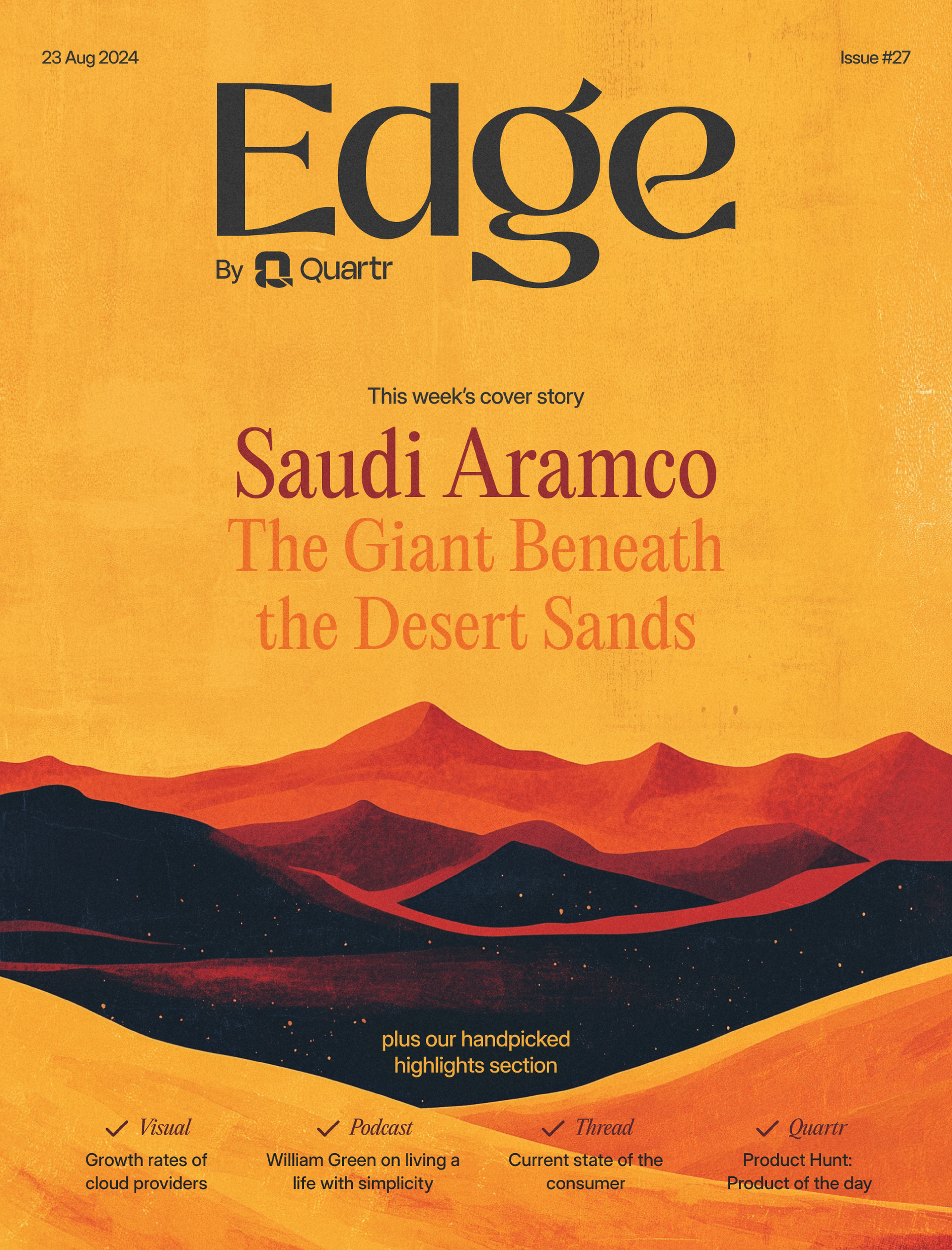 Edge #27: Cover Photo for the Saudi Aramco edition