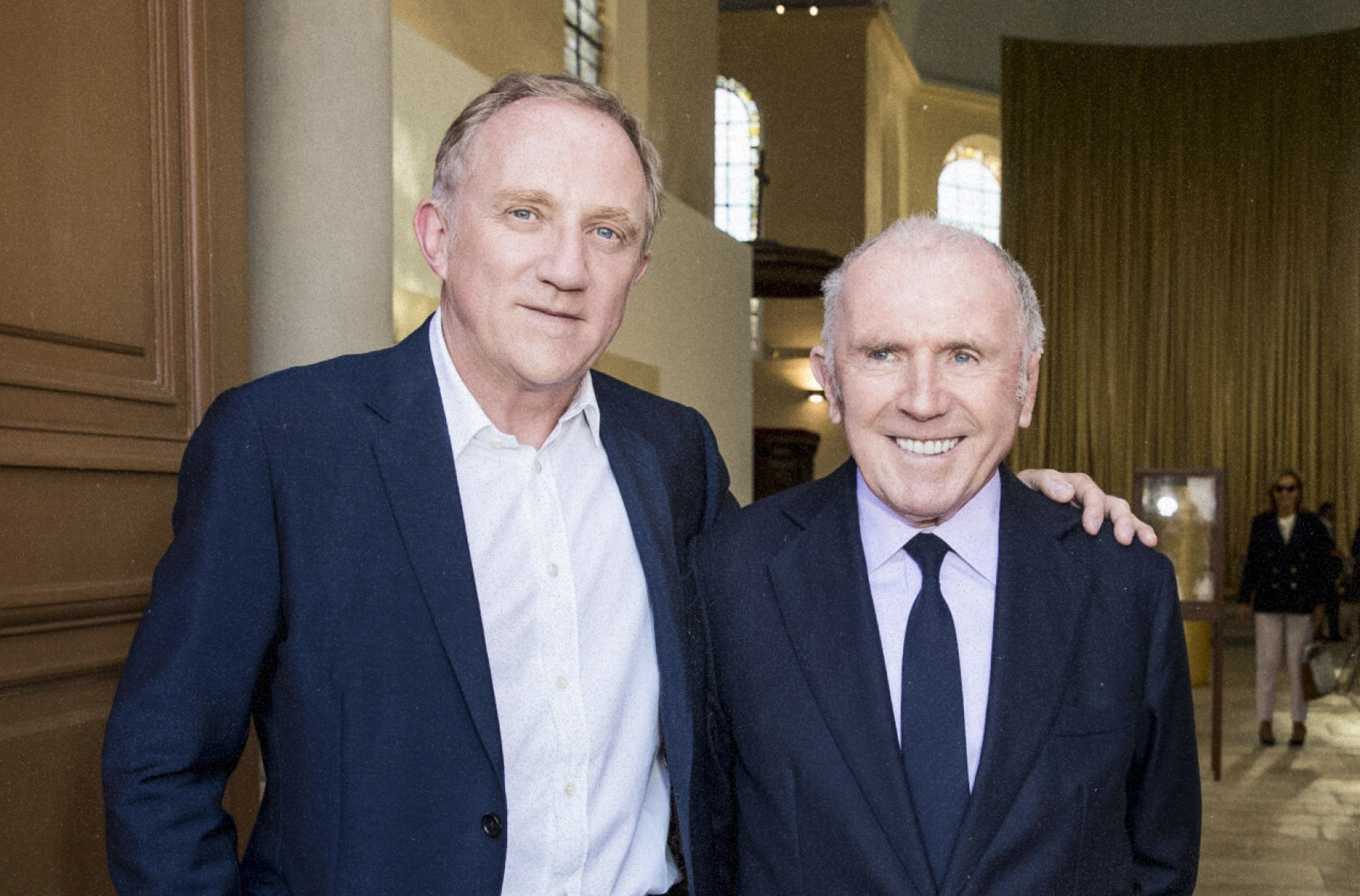 A picture of François-Henri Pinault and François Pinault