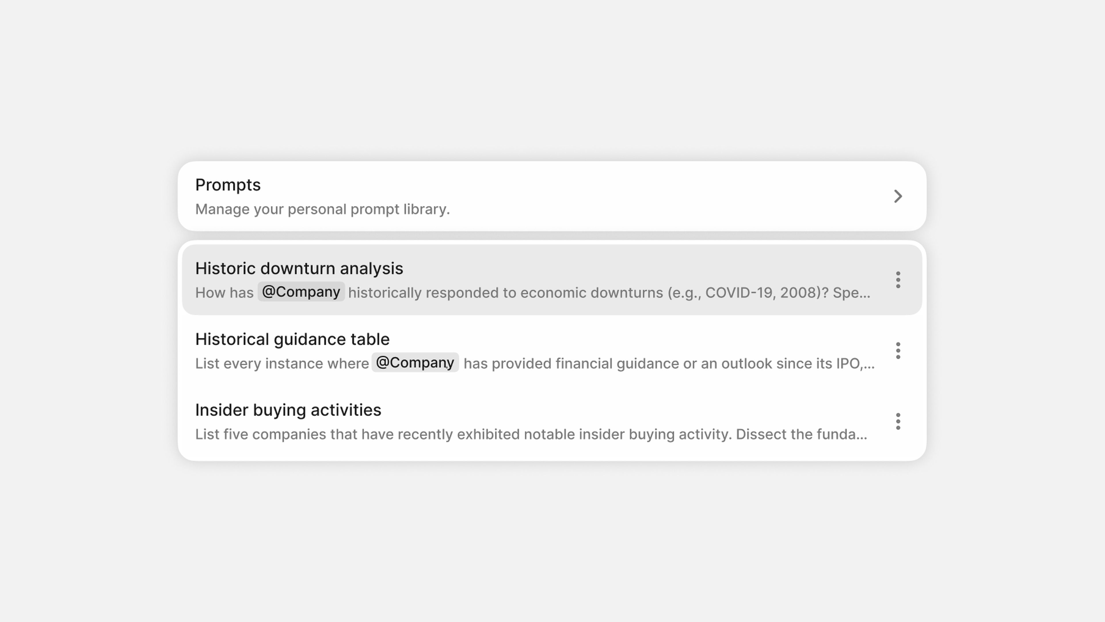 Quartr Pro: Key updates 2025, saved prompts