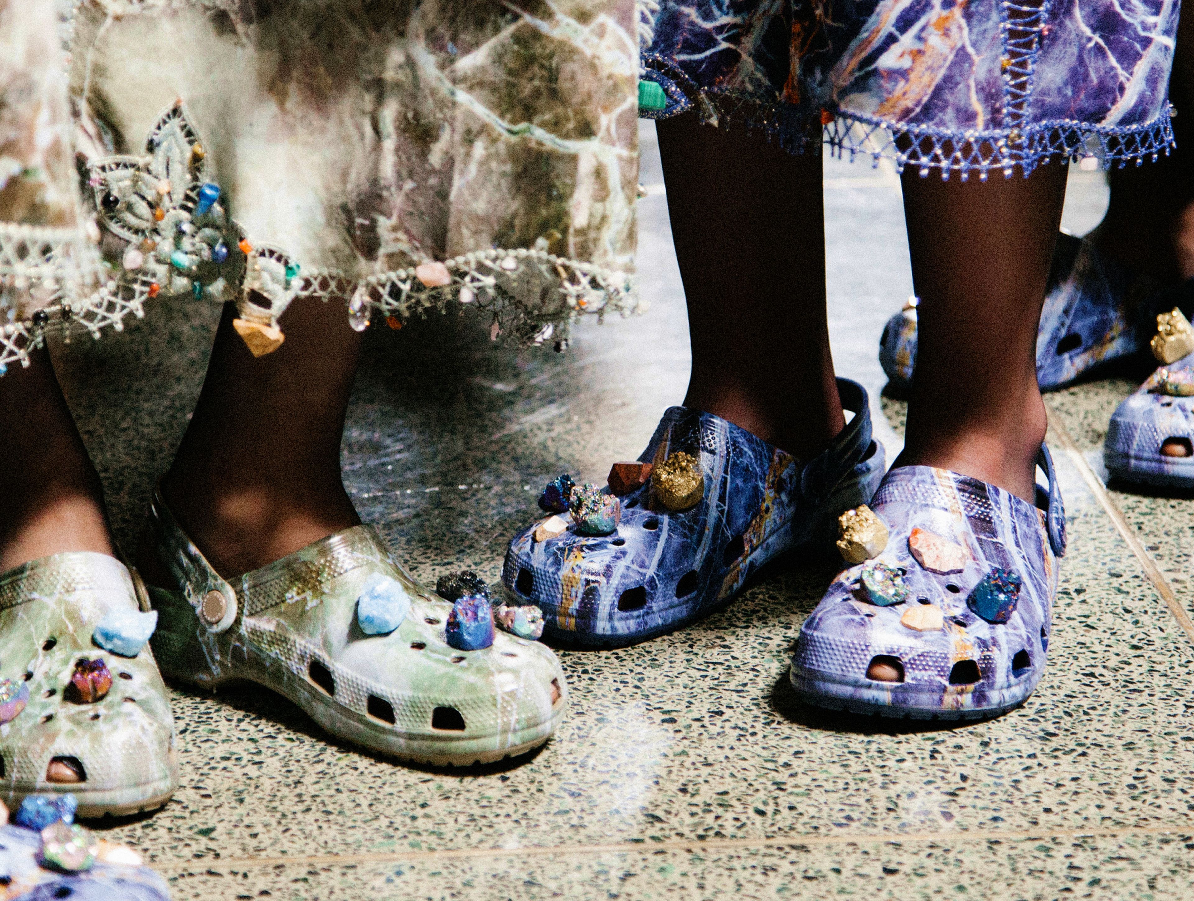 Crocs clogs from the company's first collaboration with Christopher Kane in 2016