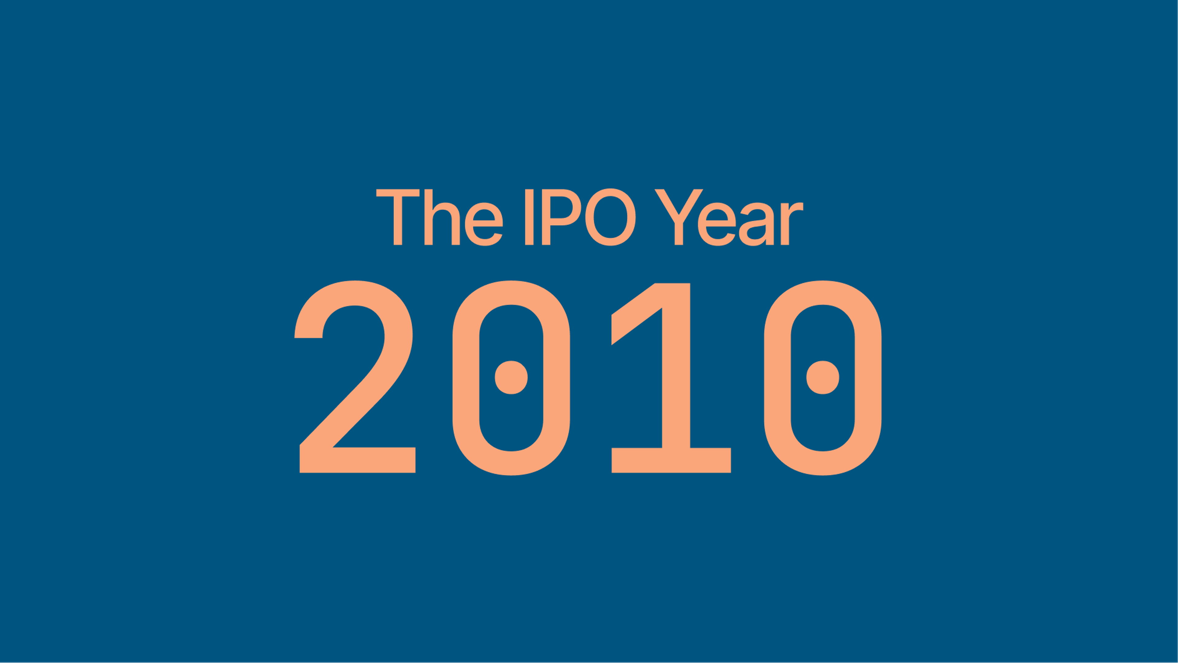 IPO's in 2010