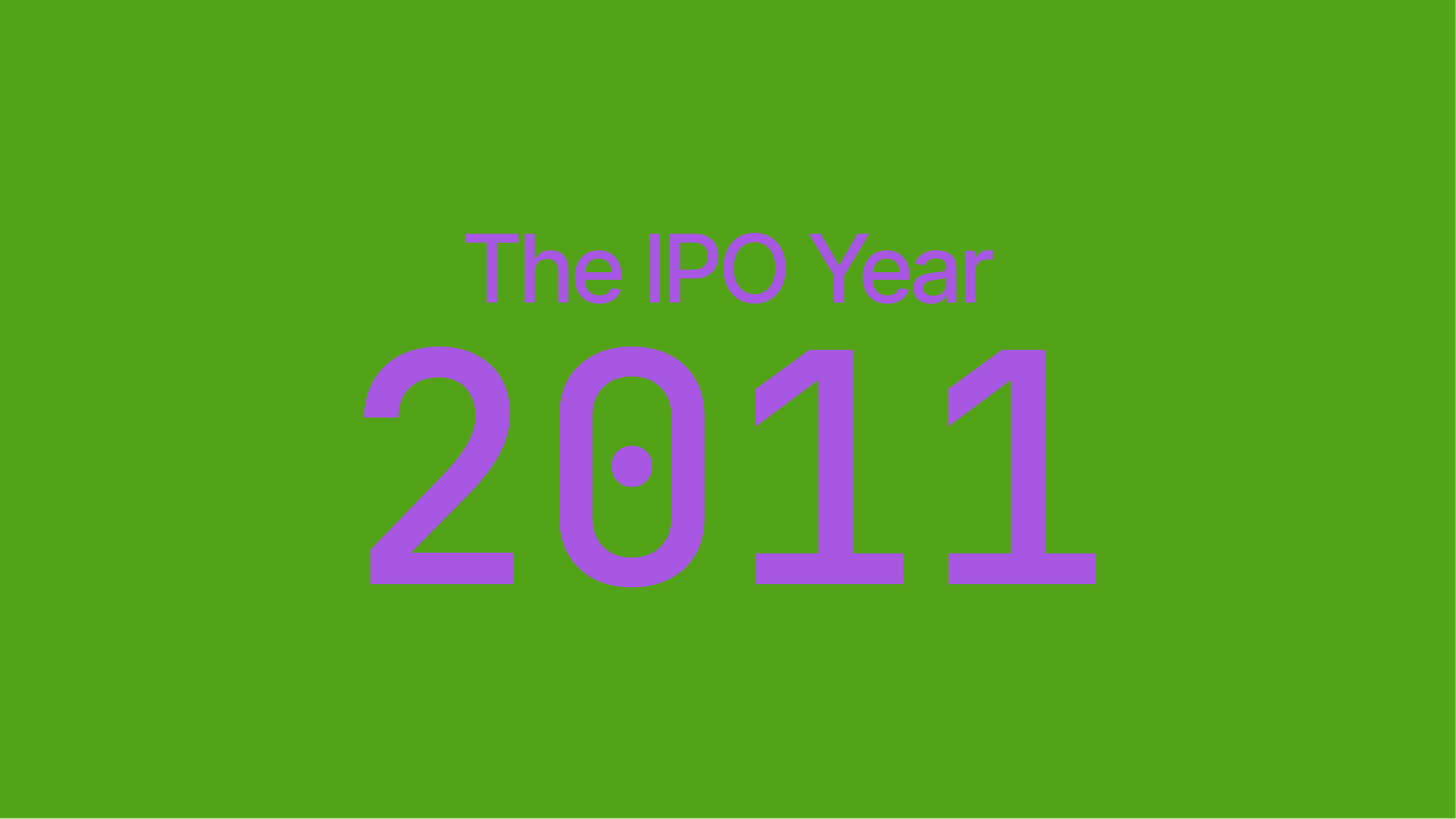 IPO's in 2011