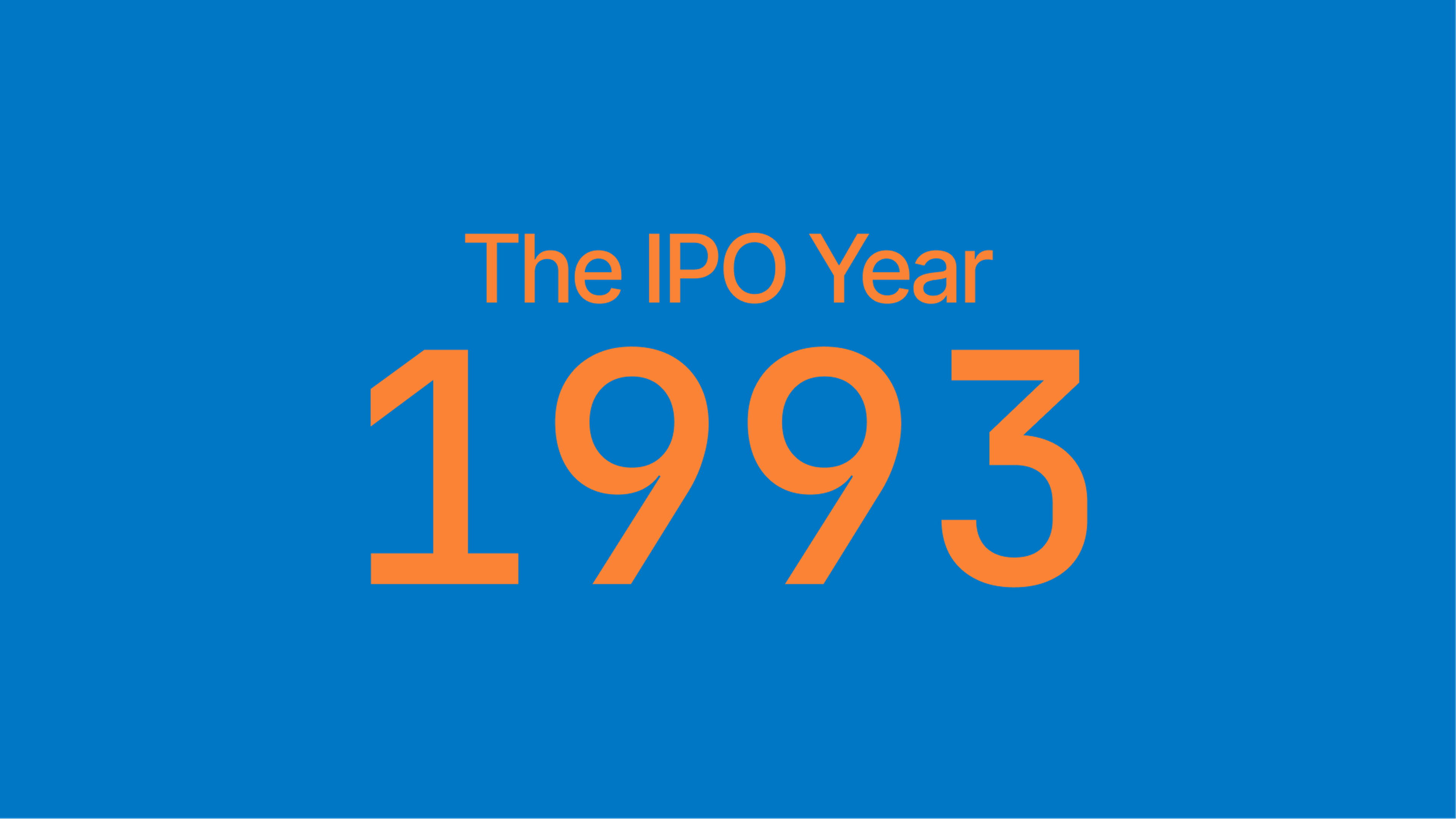 IPO's in 1993