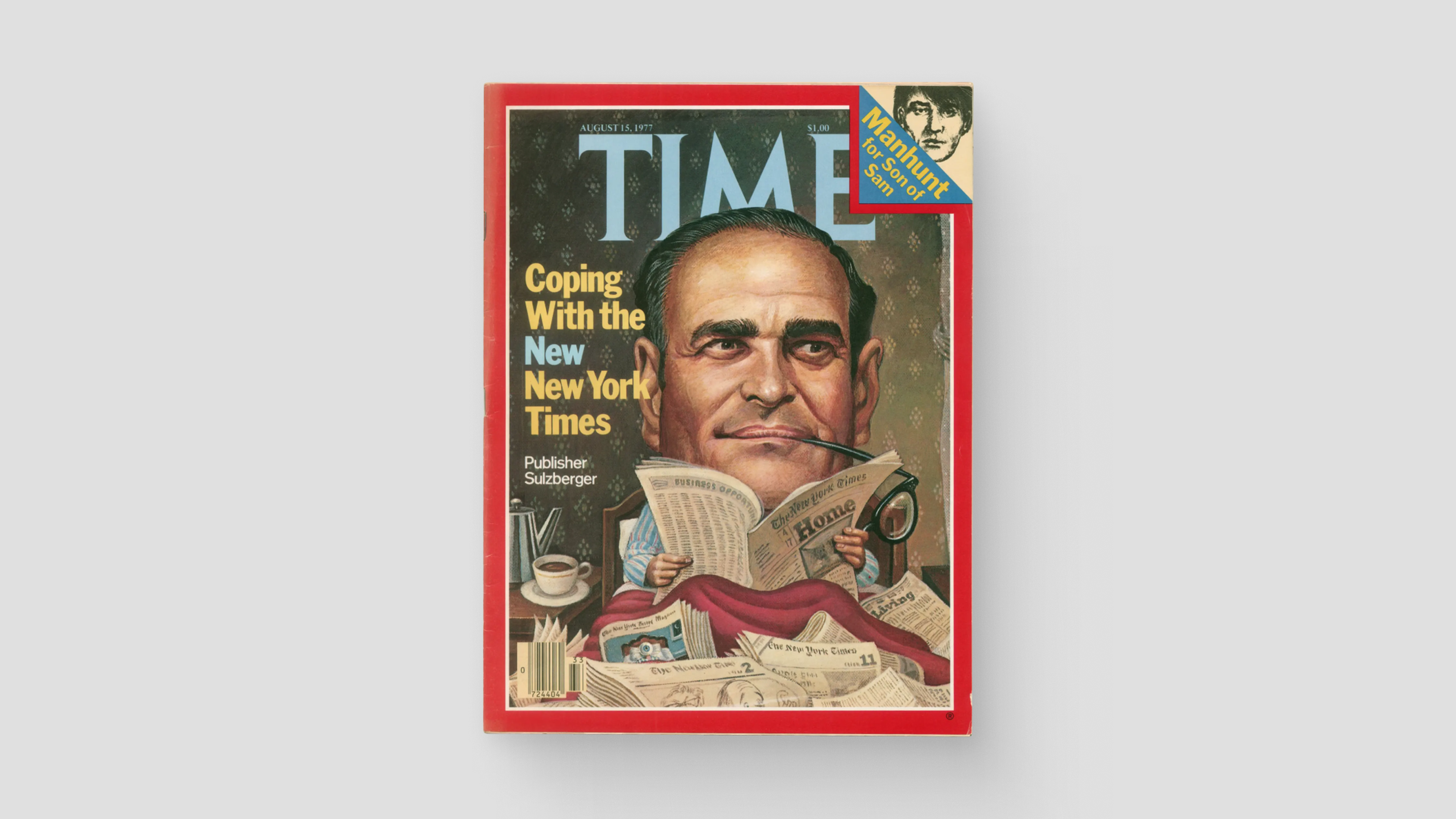 Arthur Ochs “Punch” Sulzberger on the cover of TIME, August 1977.