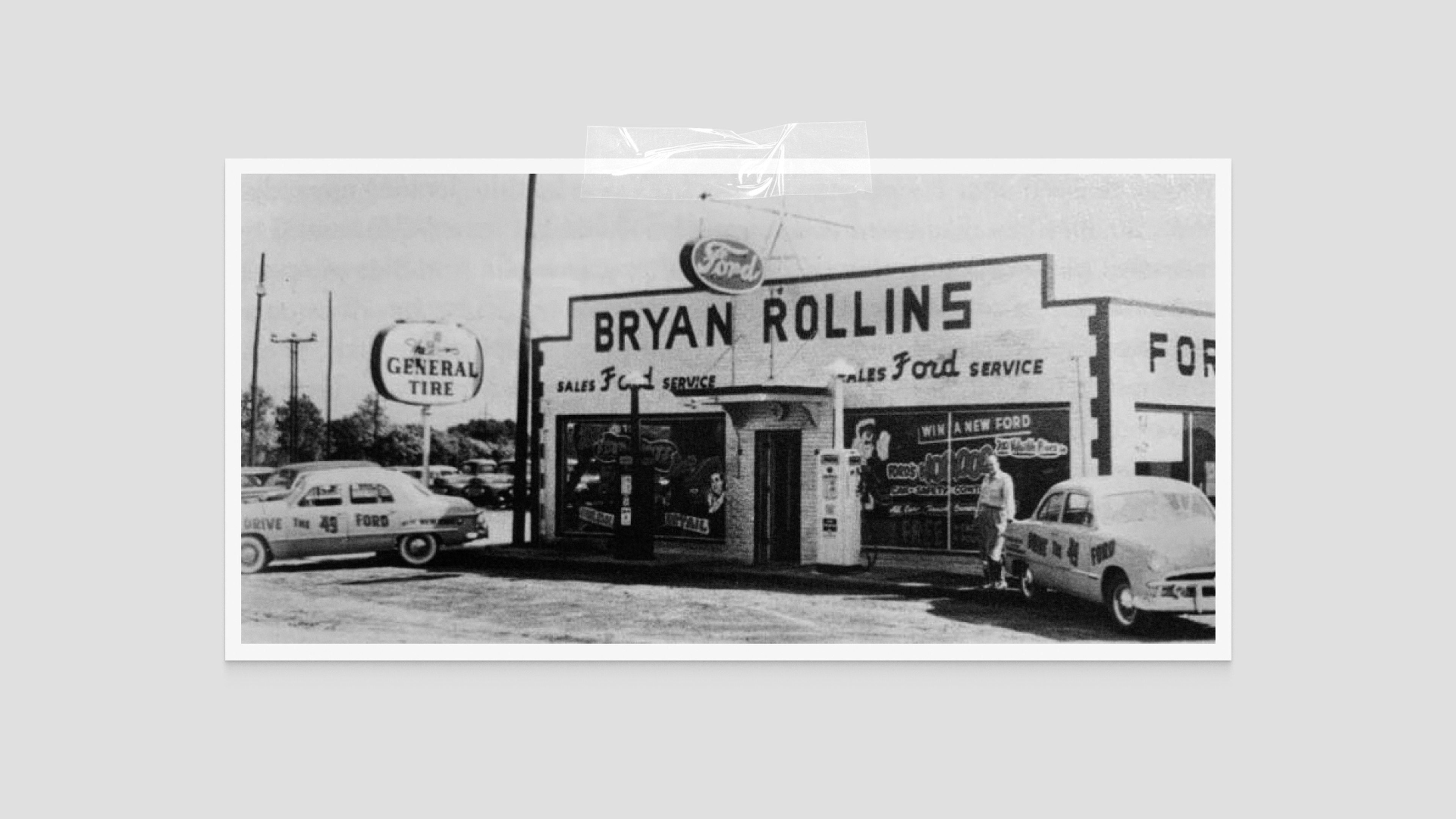The Ford dealership in Lewes, Delaware, where the Rollins story began
