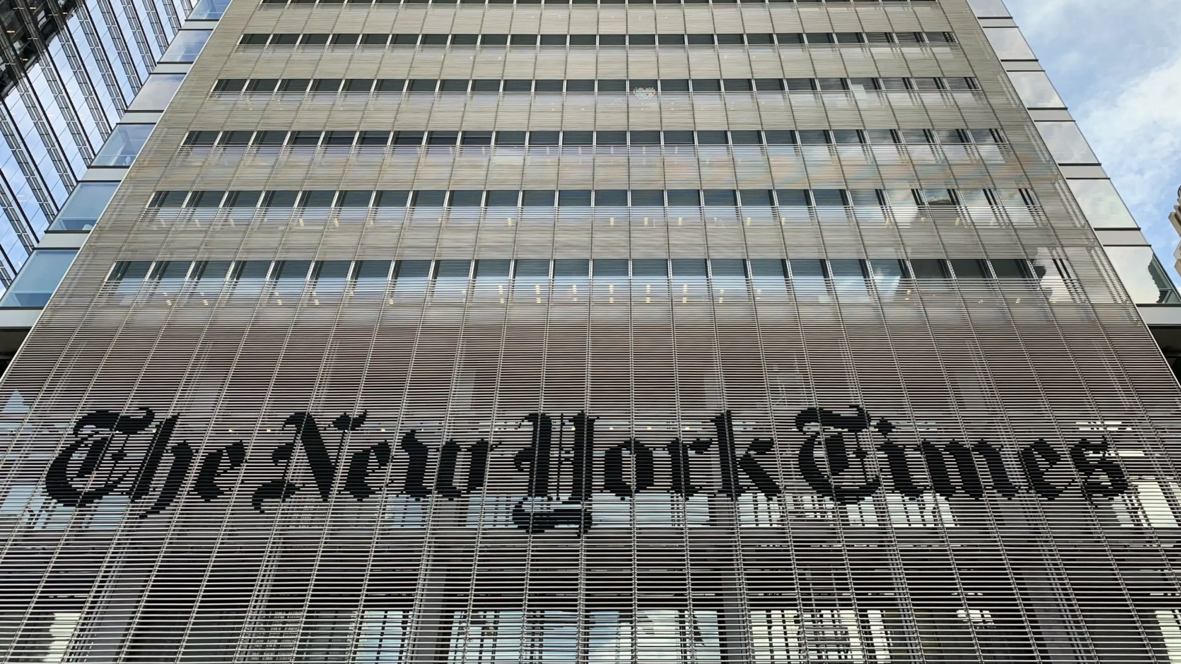 The New York Times Building, the company's modern headquarters on Eighth Avenue