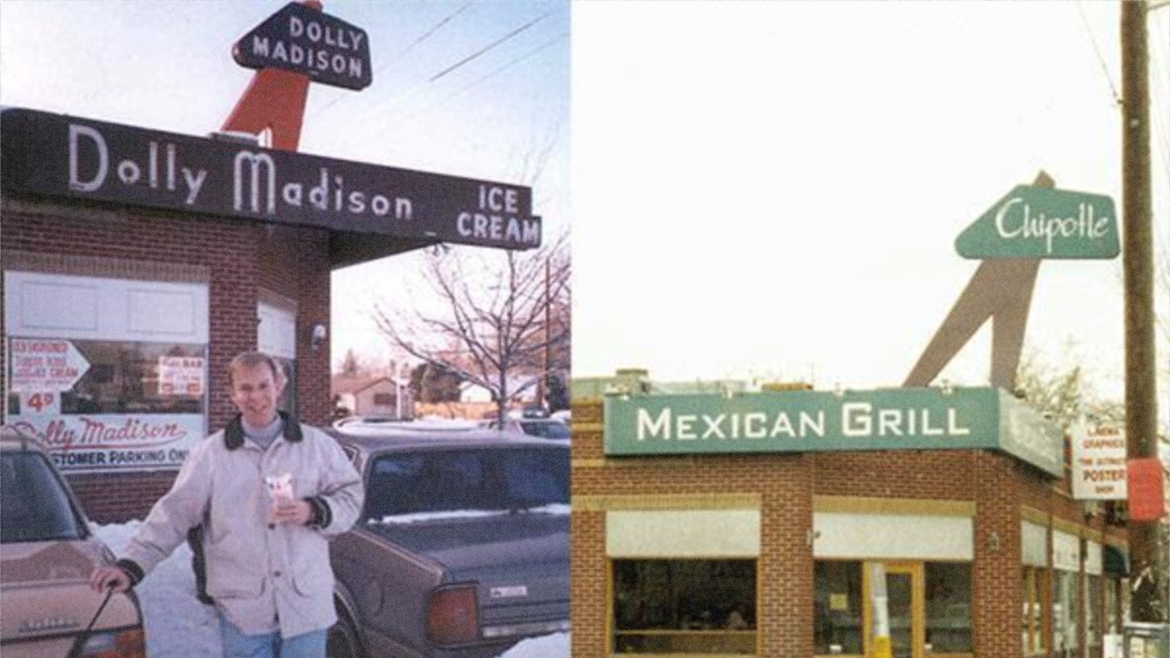 Steve Ells outside the location that would become the first Chipotle