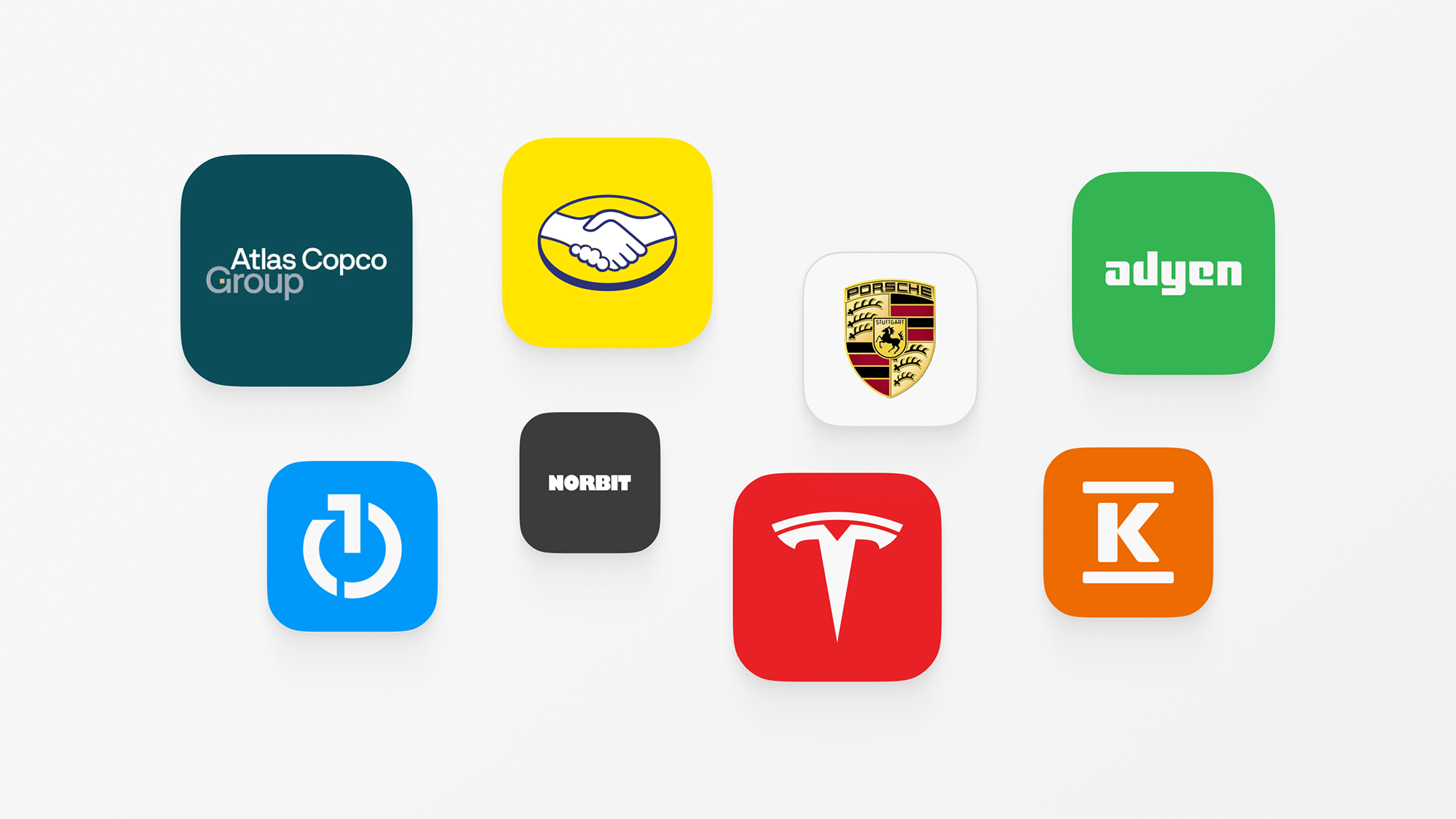 Squircle logos for 8 Leading Investor Relations Departments in 2024