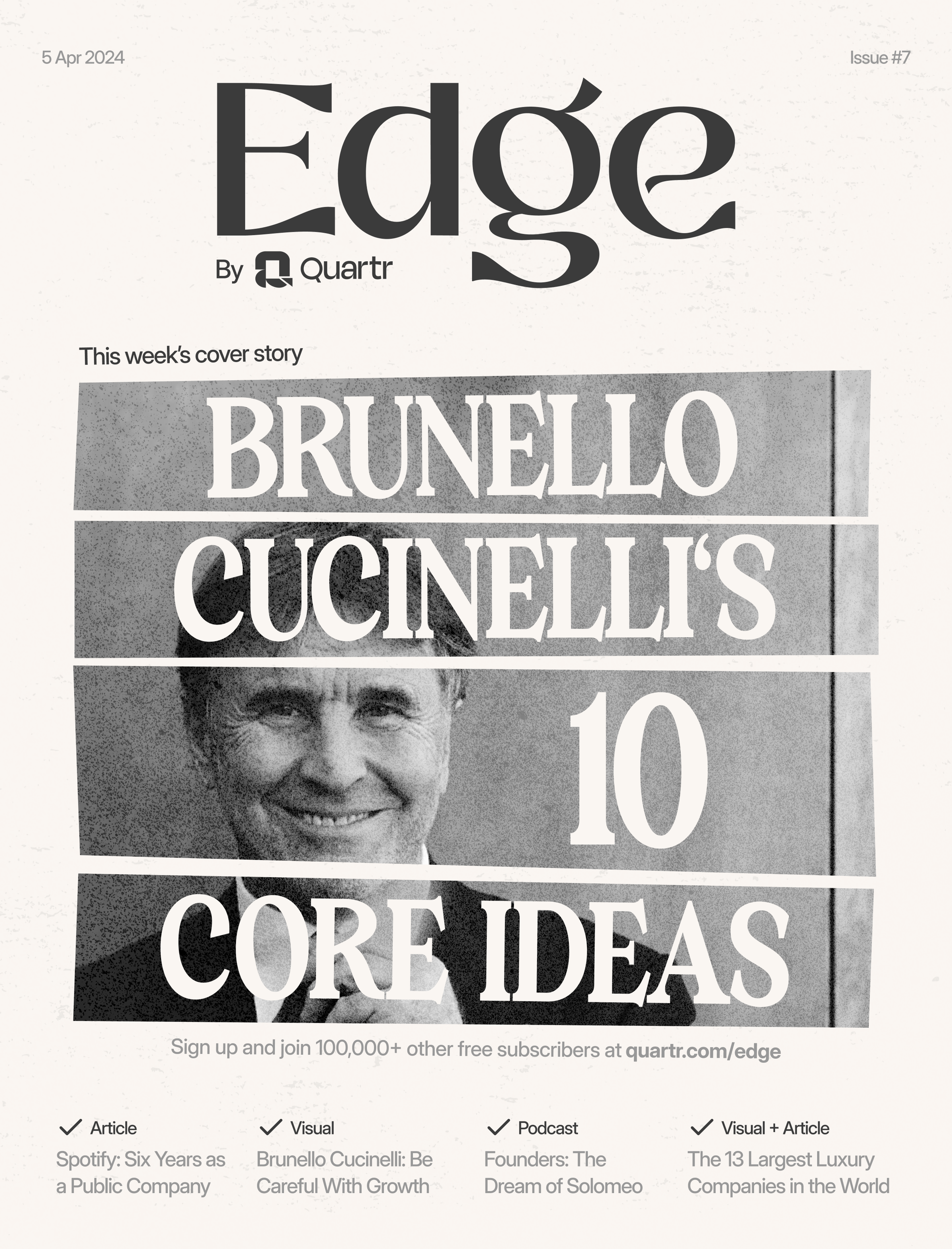 Cover to Edge #7: Brunello Cucinelli's 10 Core Ideas