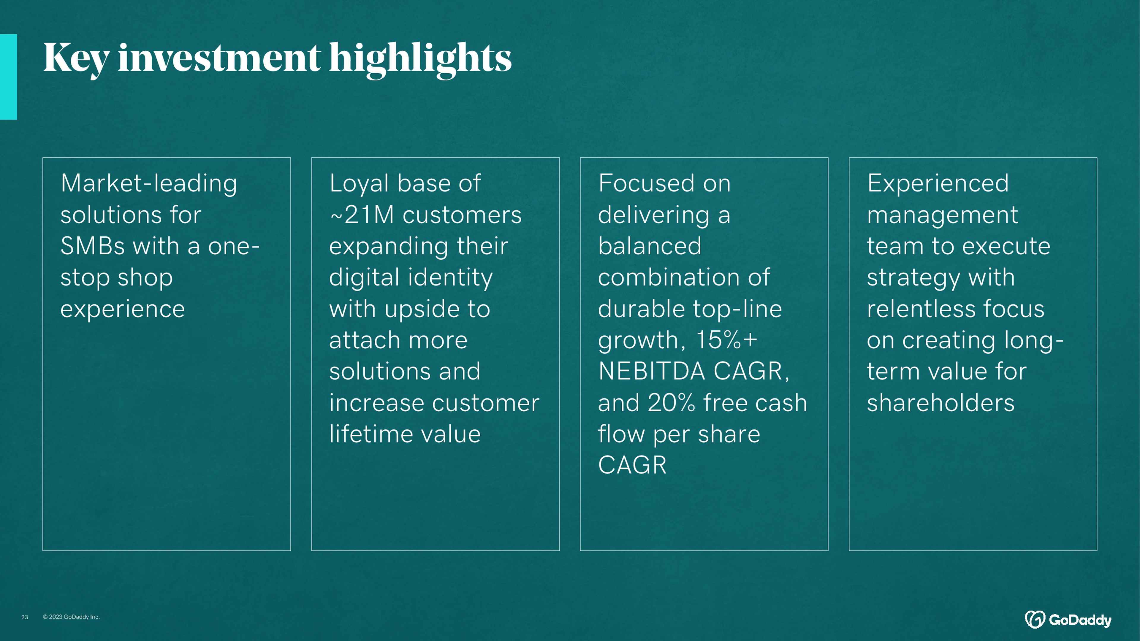 GoDaddy - Q4 2022 - Conference Call Deck-page-23