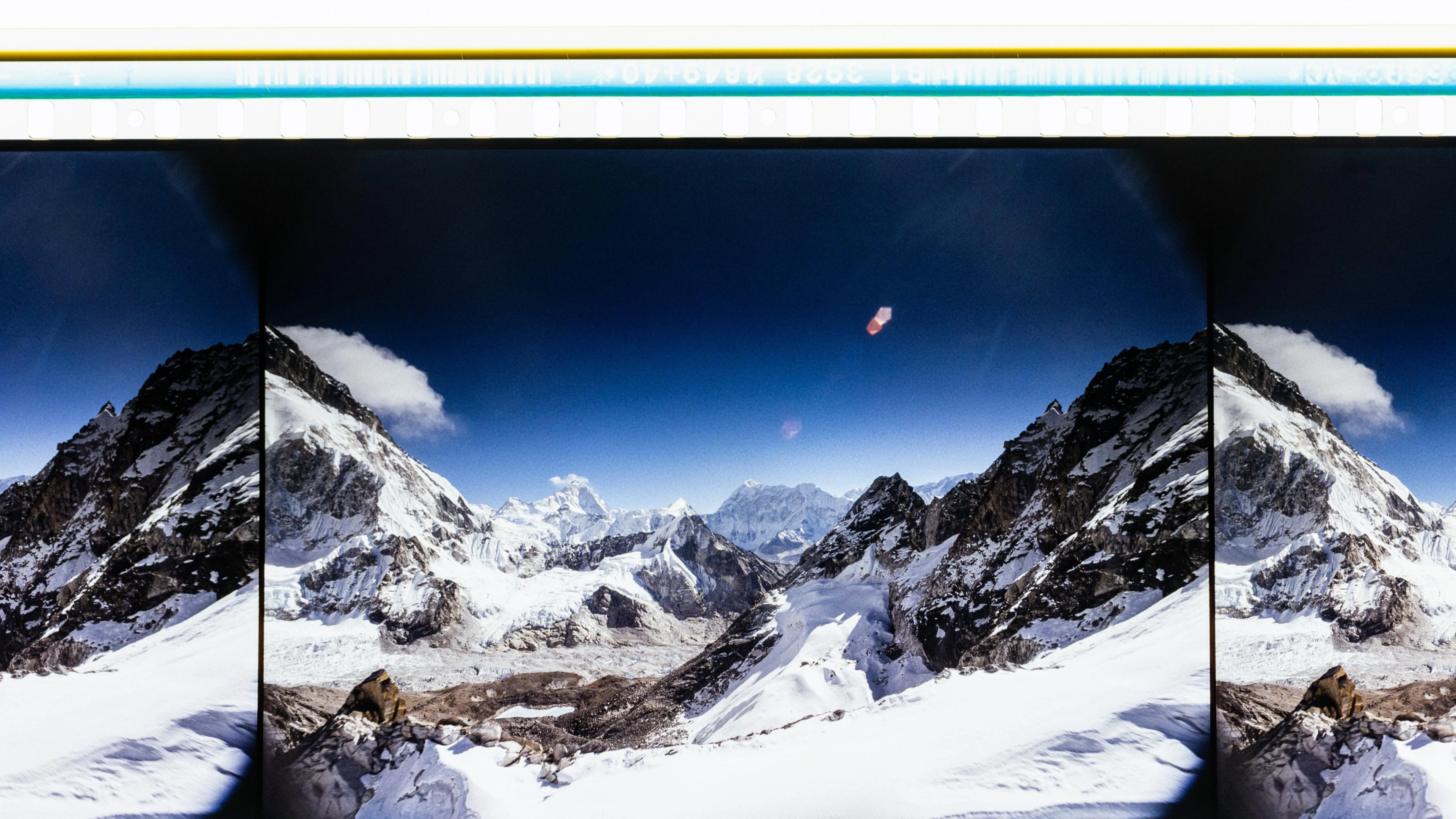 Frames from Everest on IMAX 70mm film