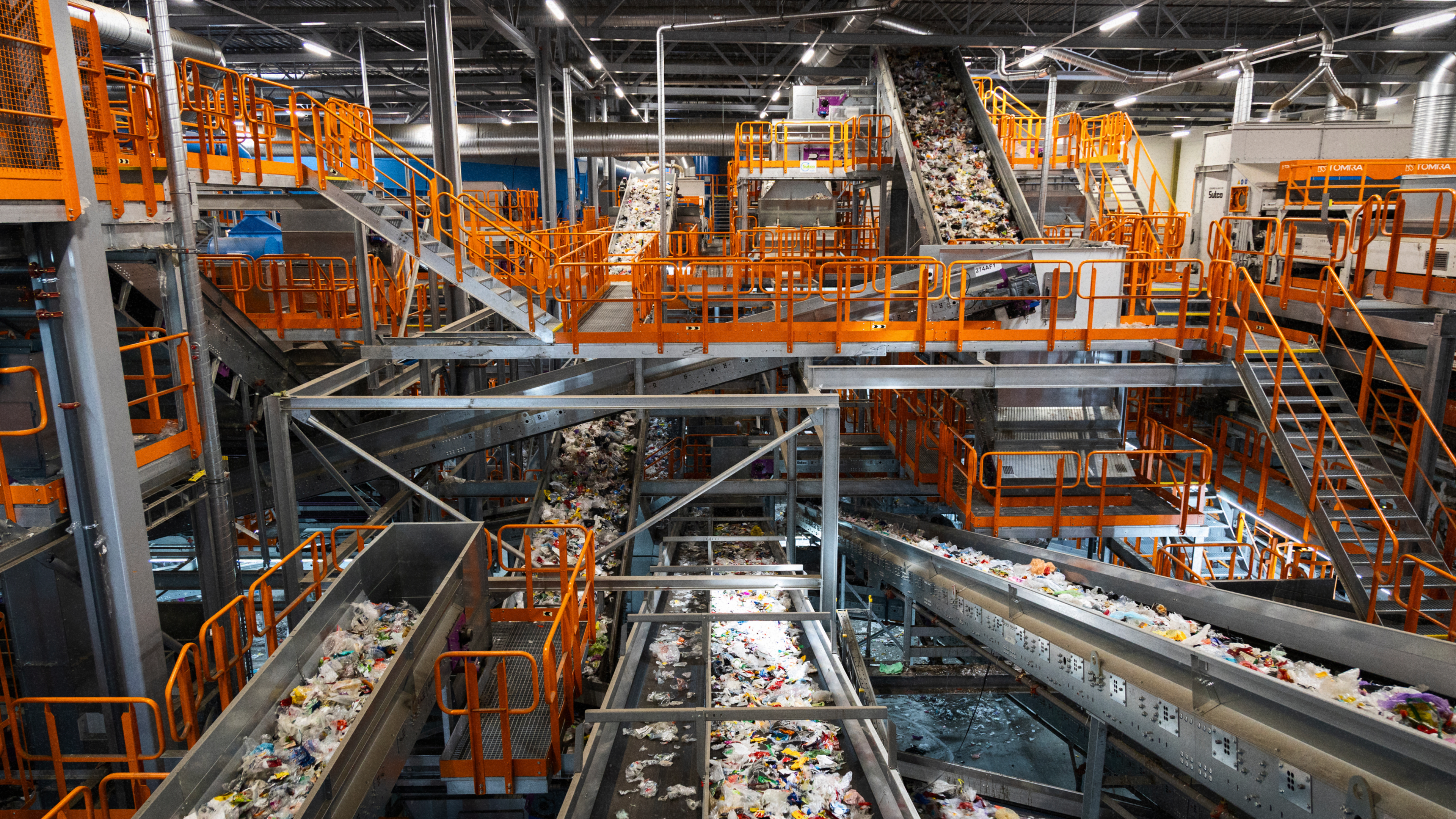 Inside the Områ Feedstock plant, a TOMRA Horizon operation