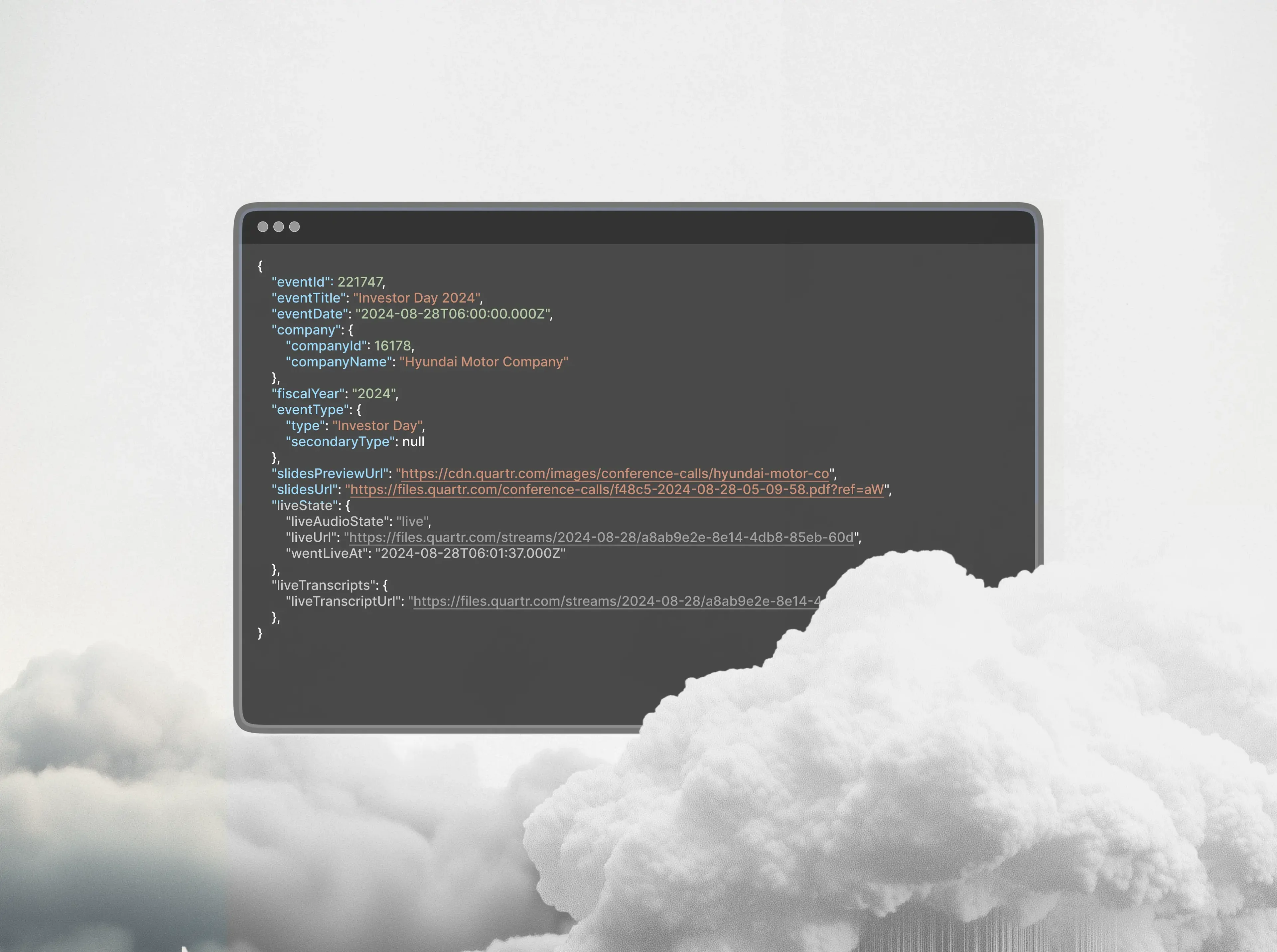 QUARTR API horizontal