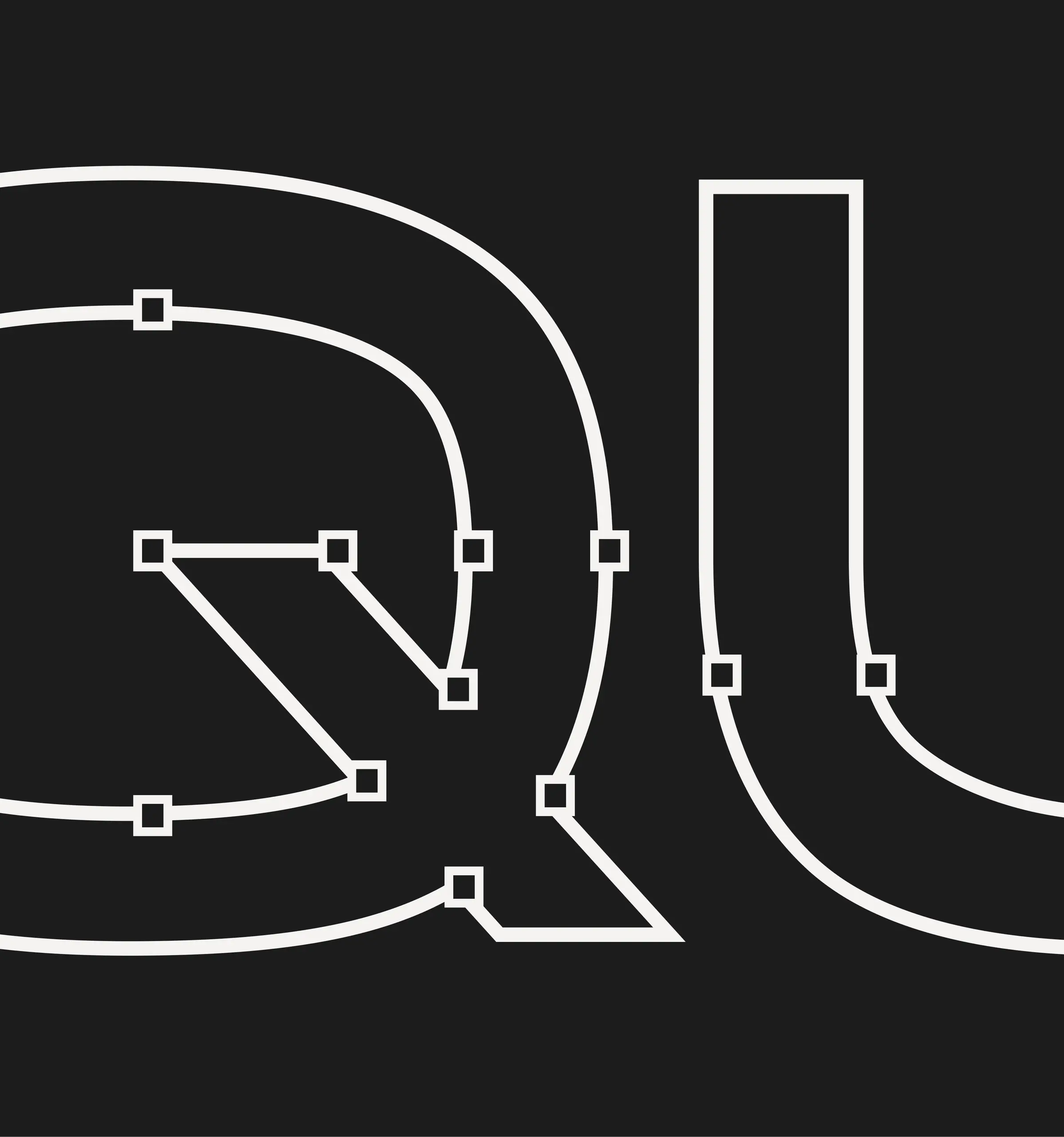 Quartr wordmark letterform outlines