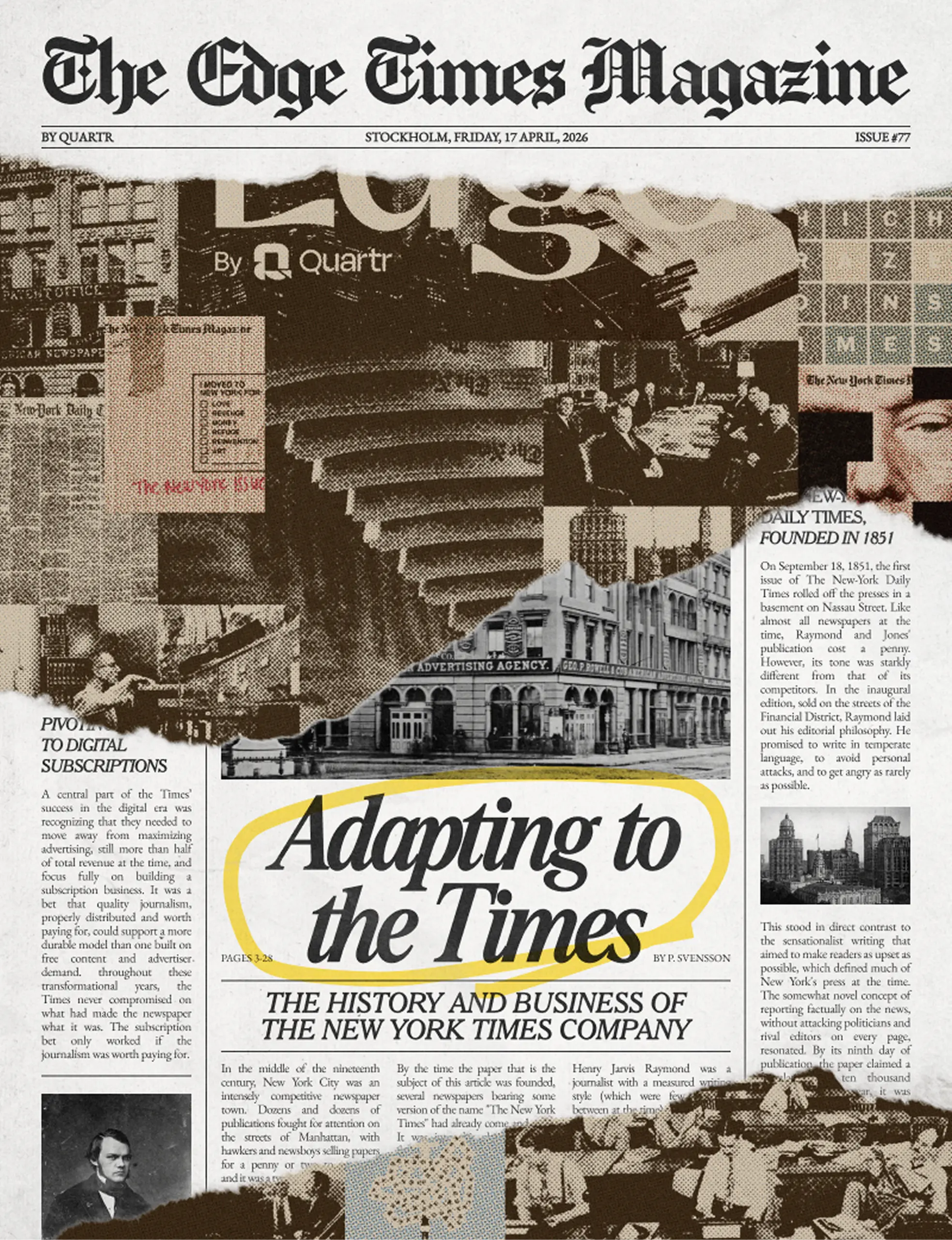 The Edge Times Magazine on The New York Times Company
