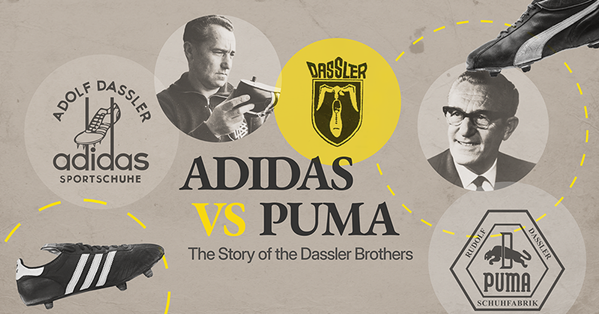 Adidas et puma histoire hotsell