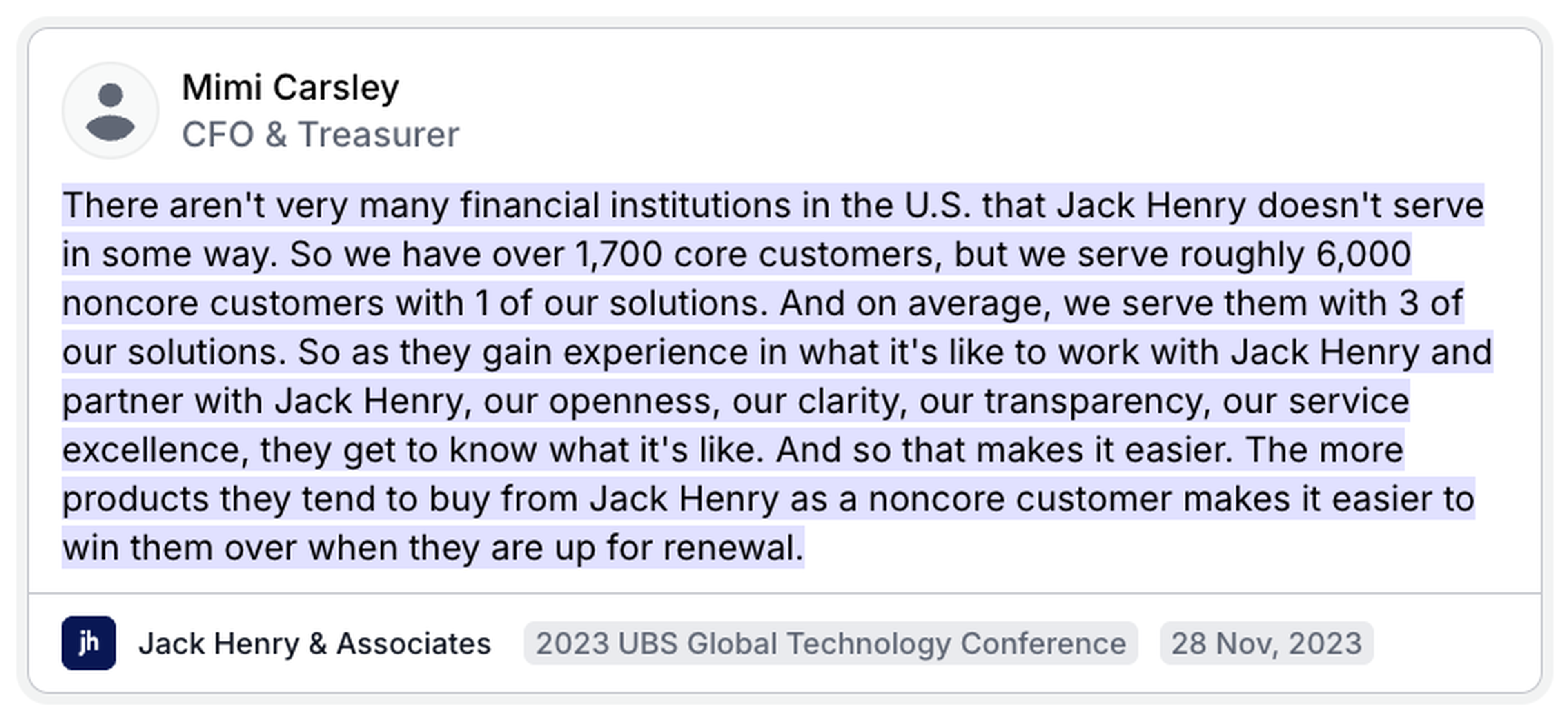 Jack Henry TS