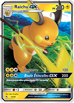 carte raichu gx pokémon