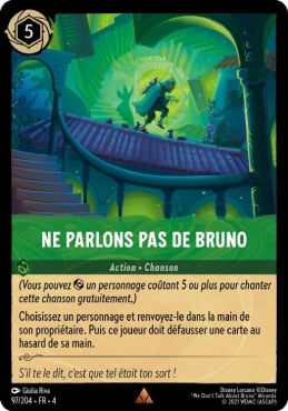 carte ne parlons pas de bruno lorcana